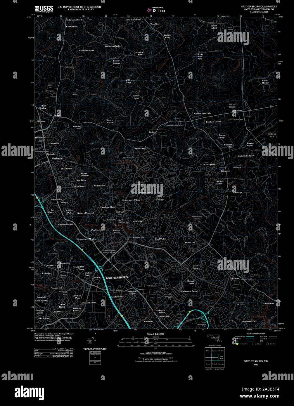 Maryland map gaithersburg hires stock photography and images Alamy