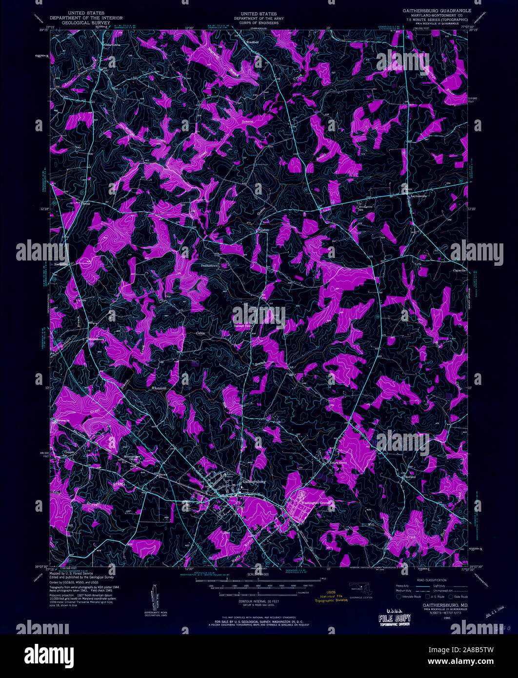 Maryland map gaithersburg hires stock photography and images Alamy