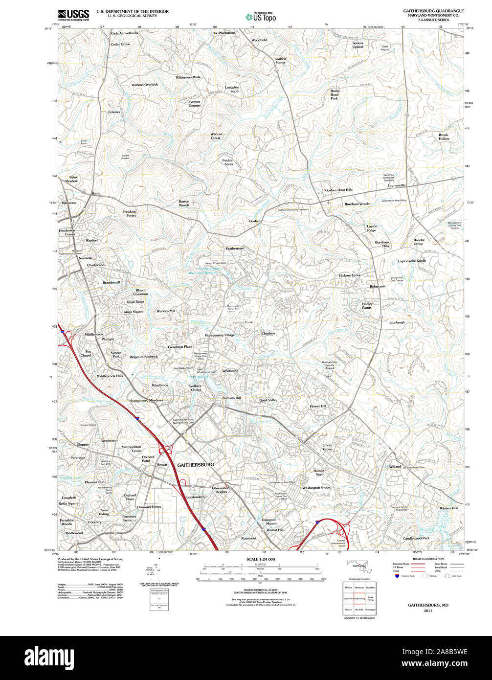 Map of gaithersburg hires stock photography and images Alamy