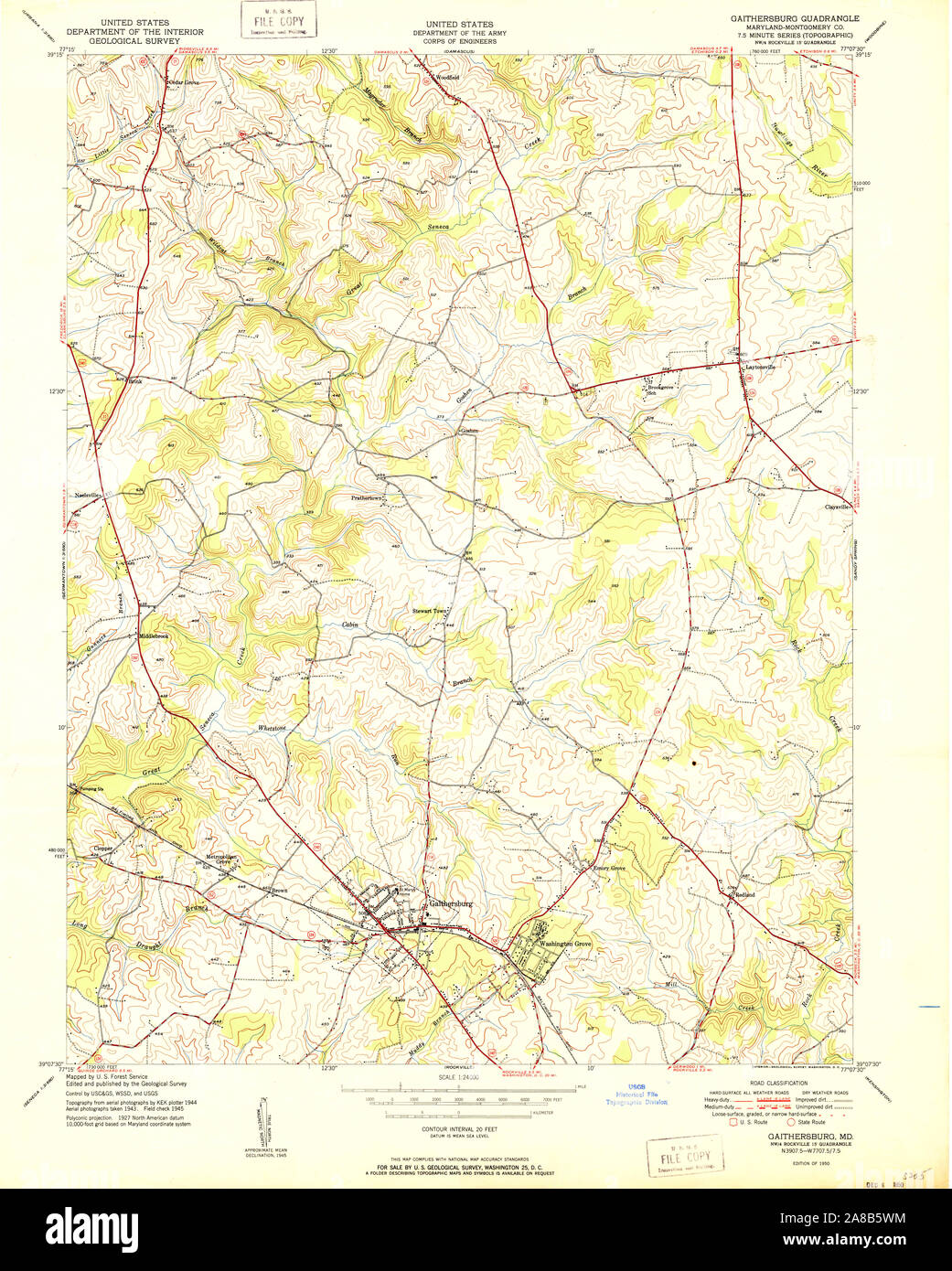 Maryland map gaithersburg hires stock photography and images Alamy
