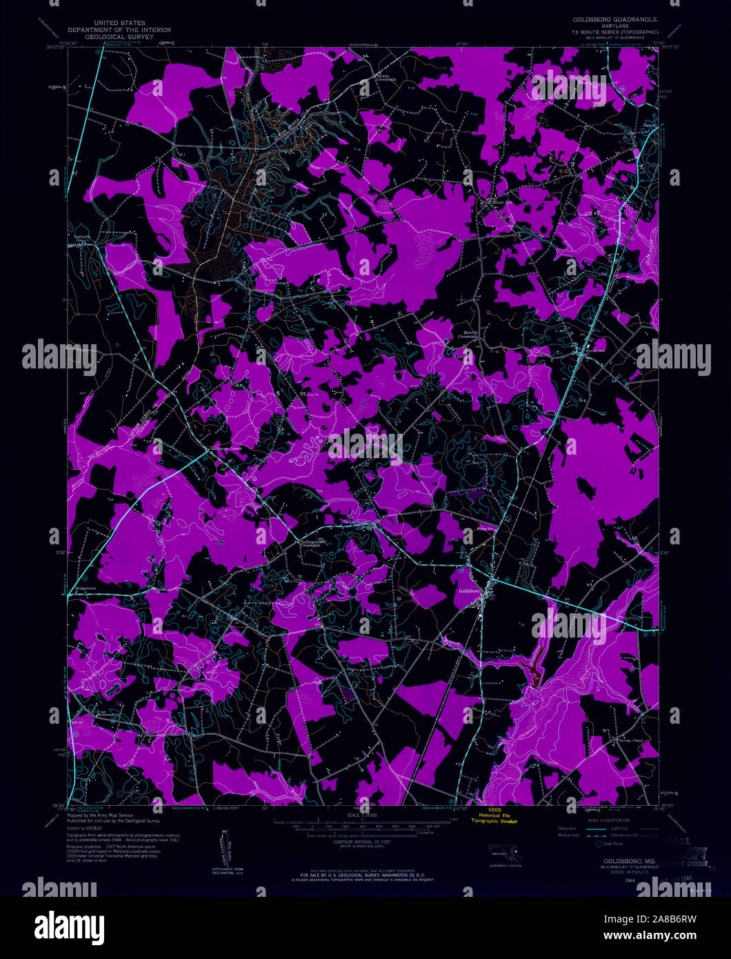 Map of goldsboro hires stock photography and images Alamy