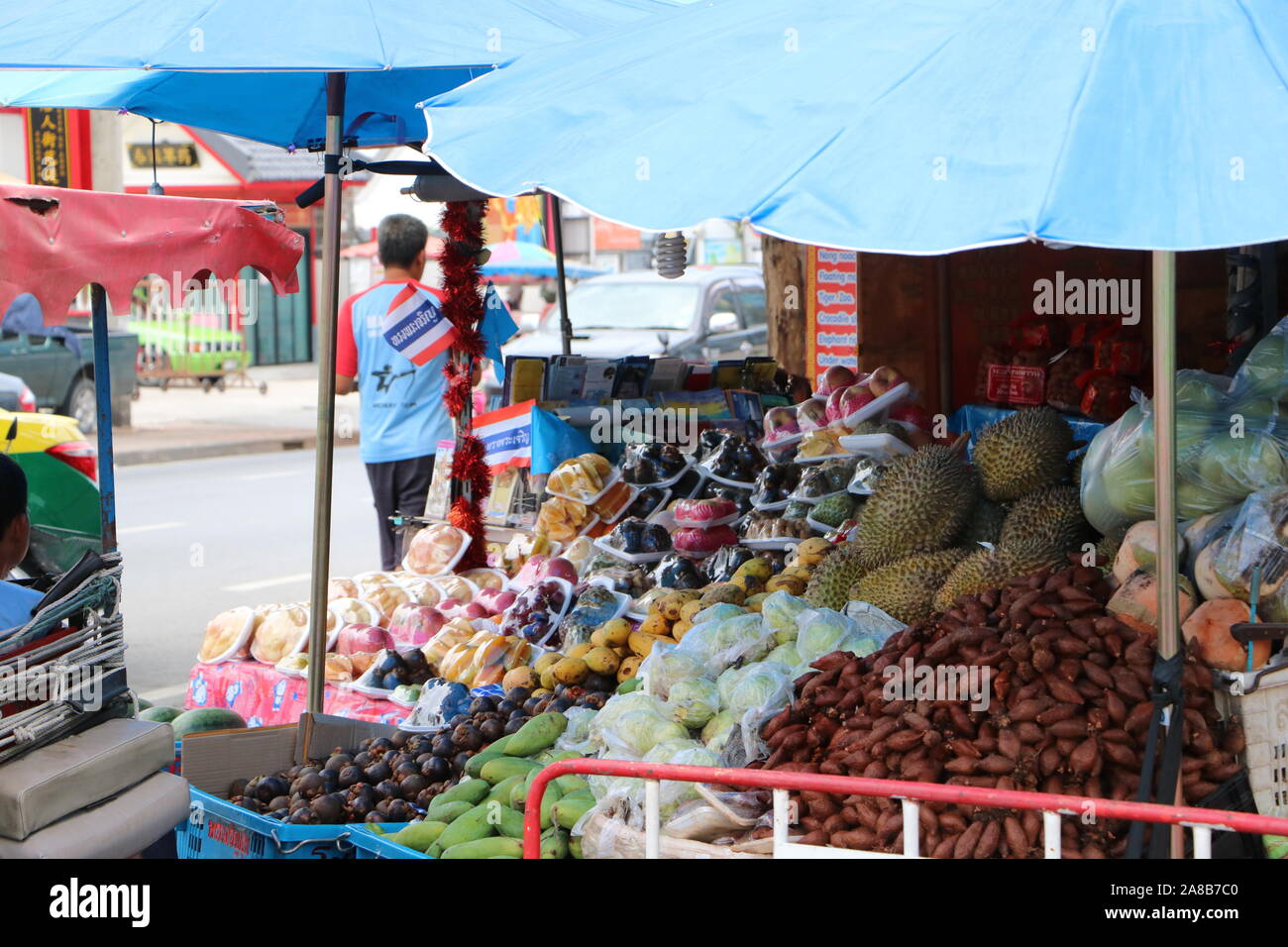 Fruit Stand Thailand Stock Photo