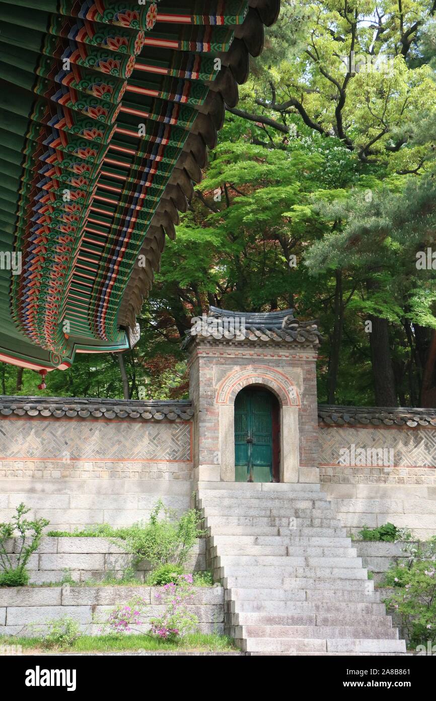 Changdeokgung Palace Gate Stock Photo