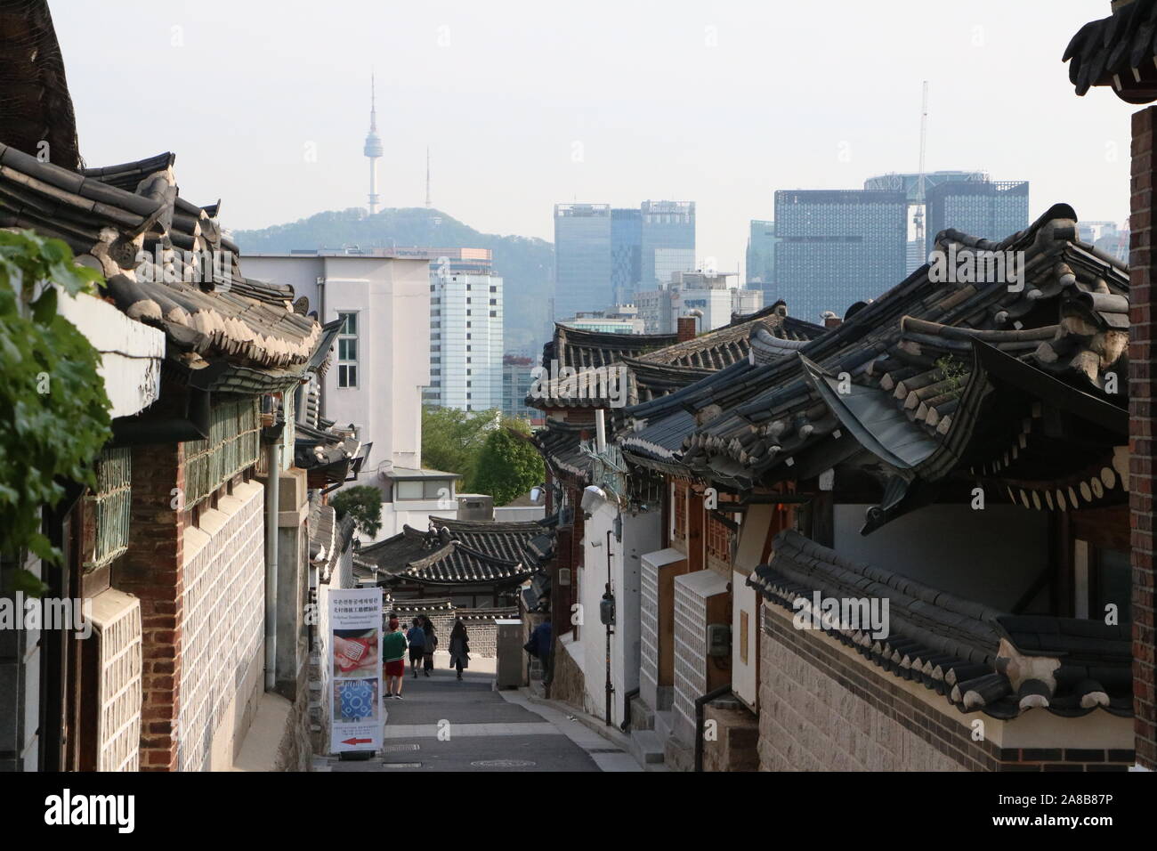 Bukchon Hanok Village Stock Photo