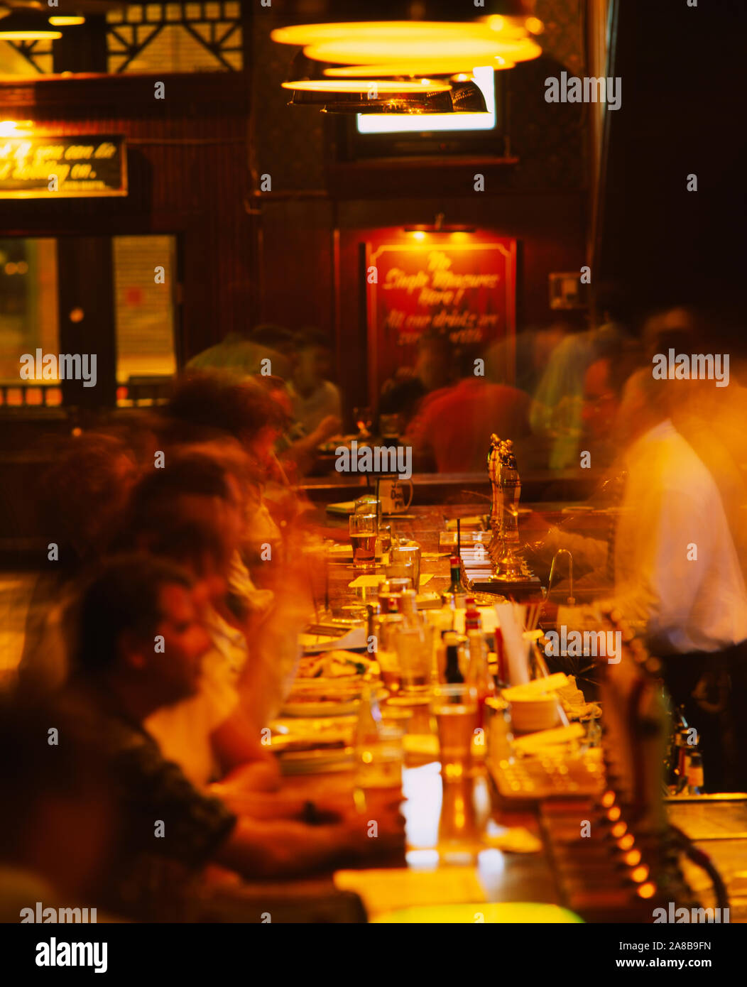 Group people standing at bar hi-res stock photography and images - Alamy