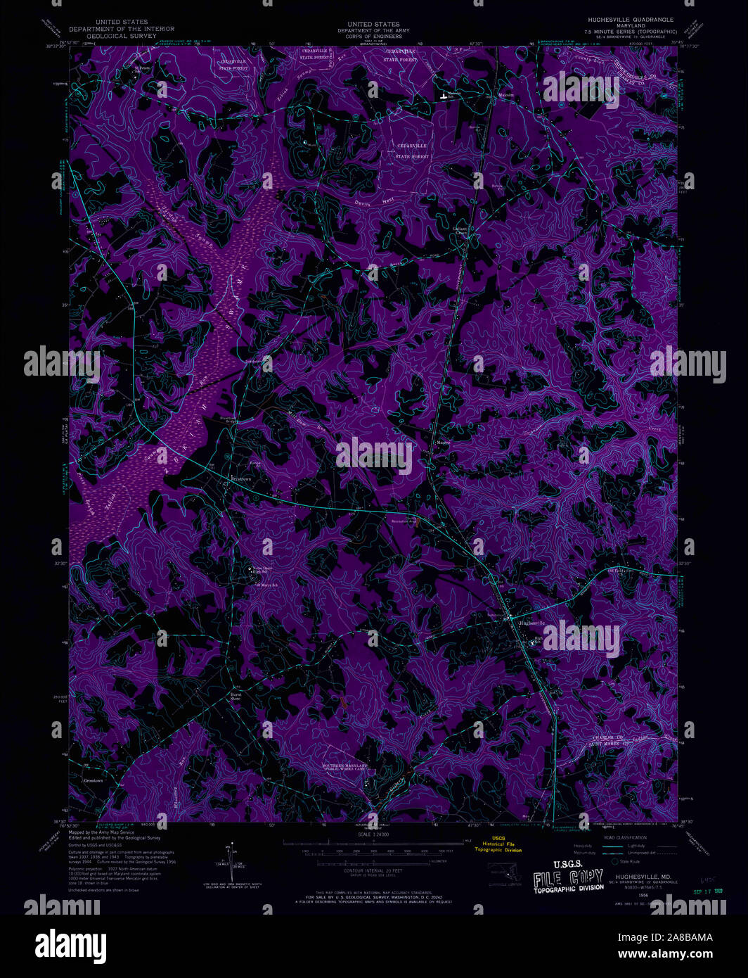 Hughesville map hires stock photography and images Alamy