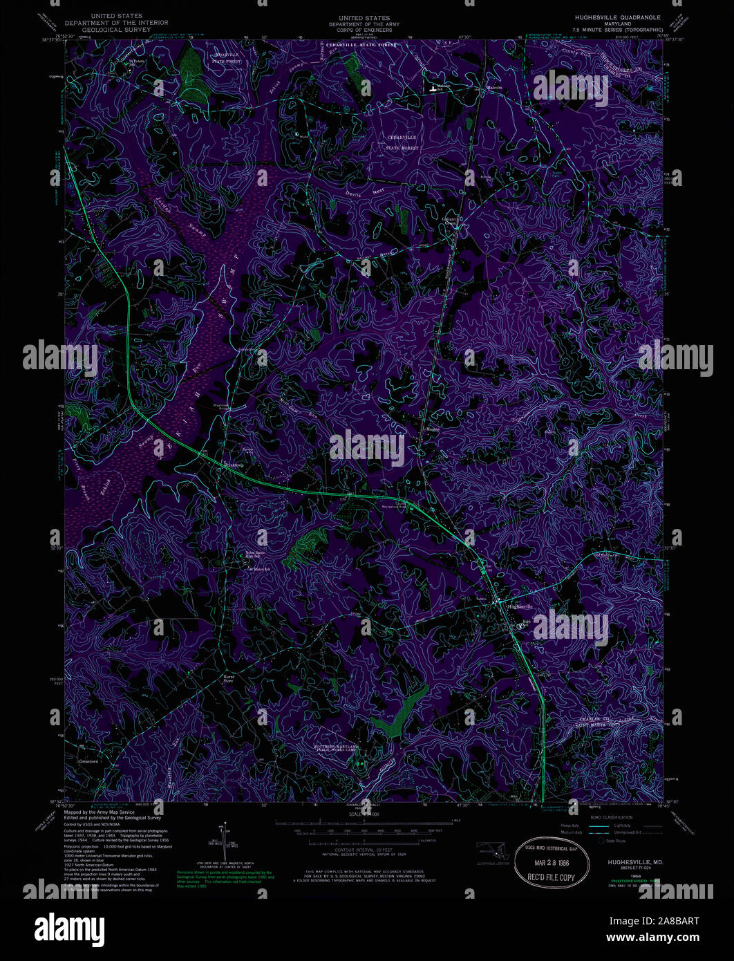 Map of hughesville hires stock photography and images Alamy