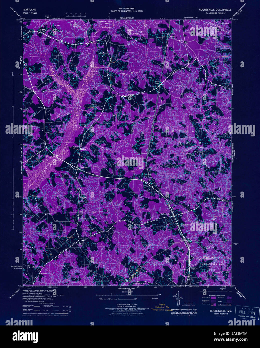 Hughesville map hires stock photography and images Alamy