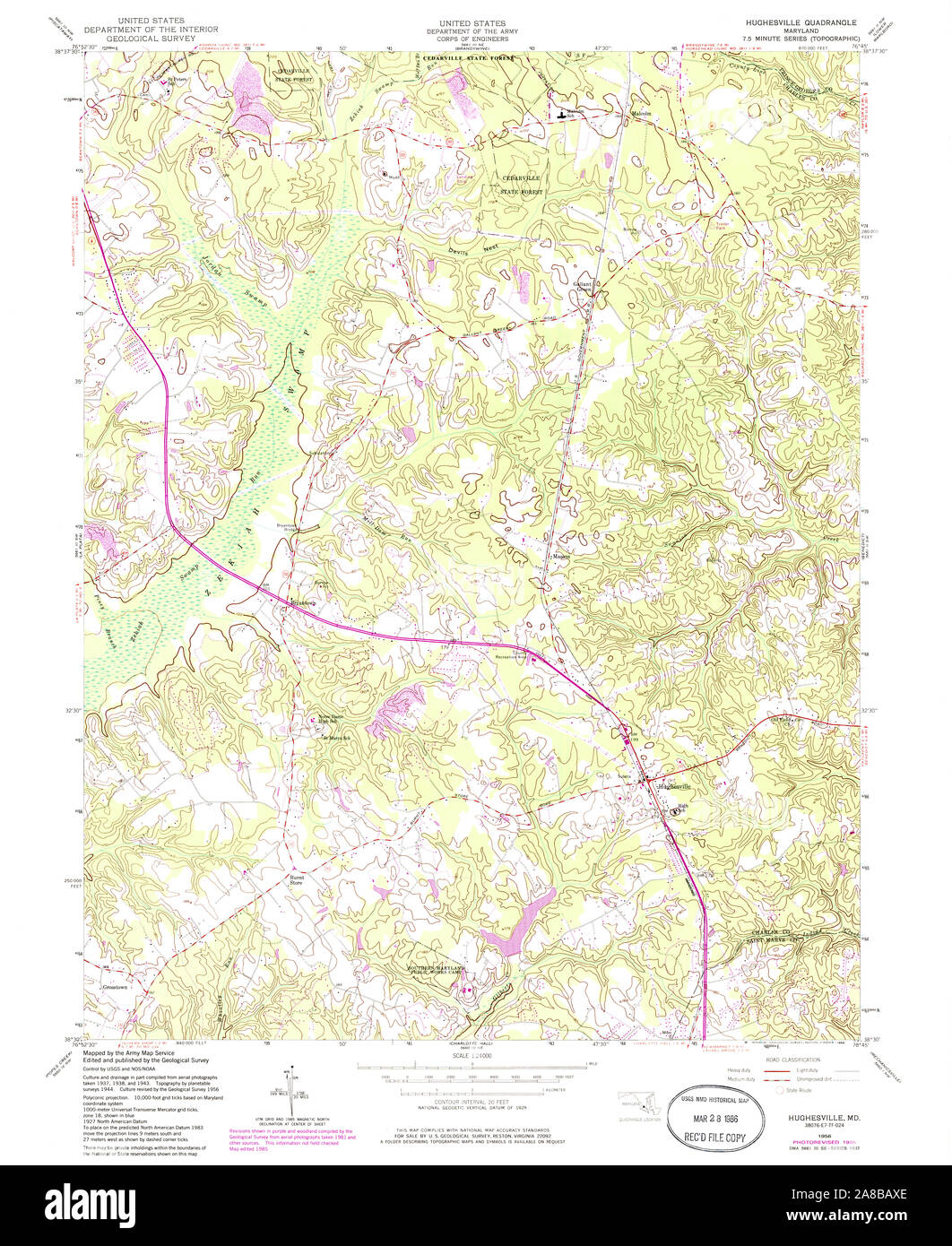 Hughesville map hires stock photography and images Alamy