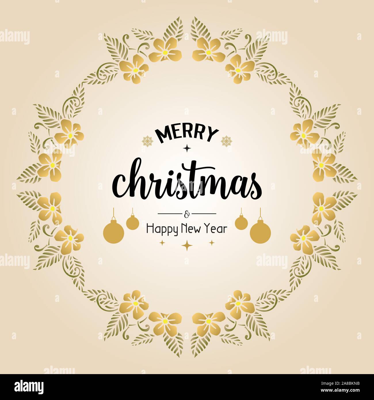 Banner Of Merry Christmas And Happy New Year With Drawing Art Of