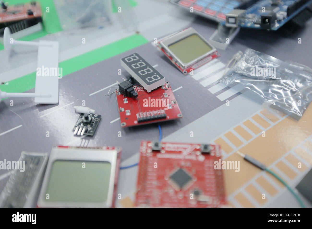 Electrical engineering classroom, measuring devices in the laboratory, electrical laboratory And