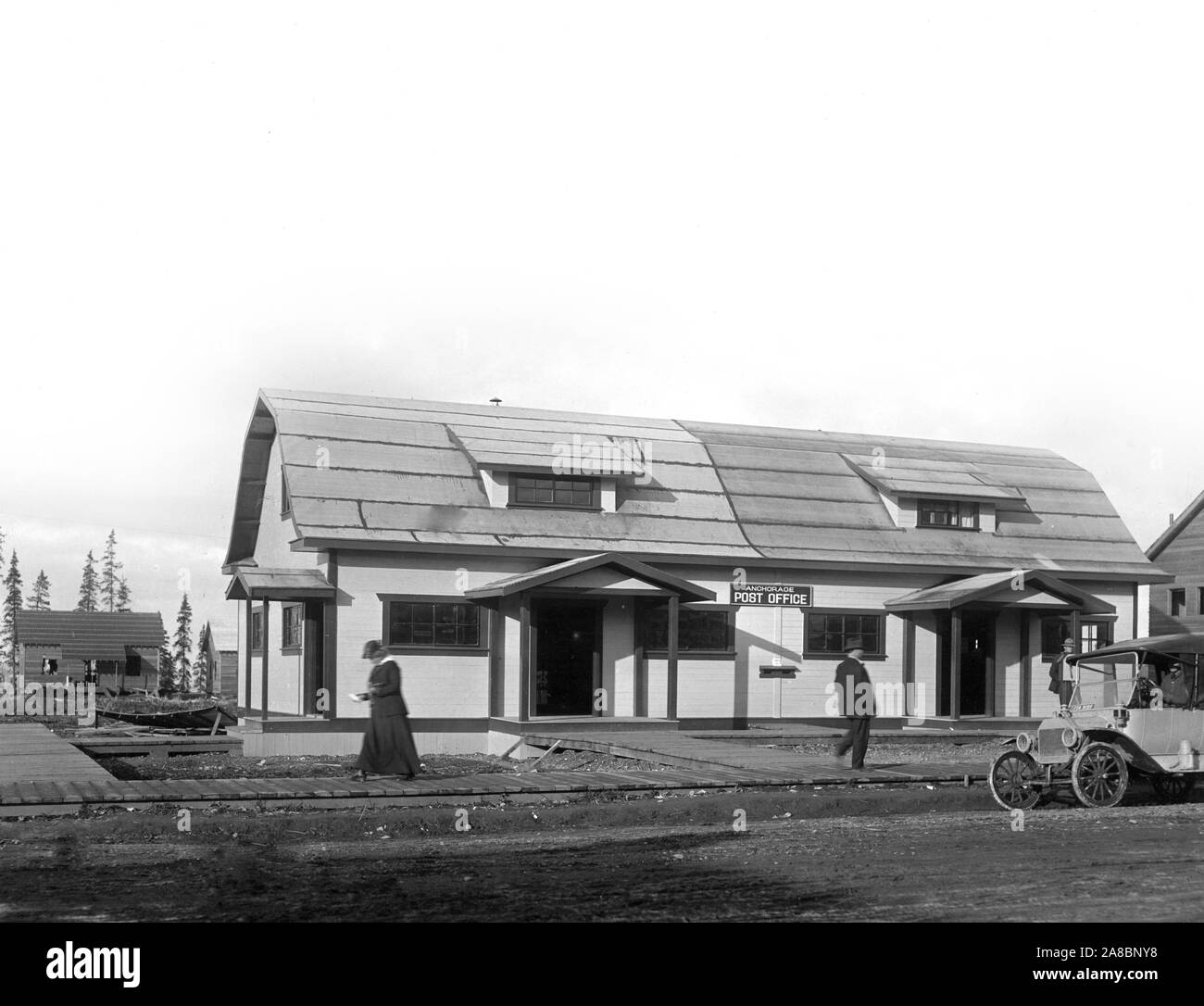 Post Office, Anchorage, Alaska 1915 Stock Photo Alamy