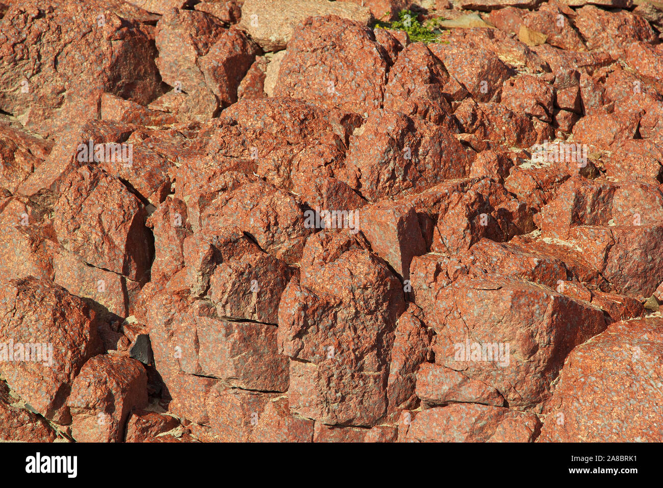 Rocks on the coast of Indian ocean, Socotra island, Yemen Stock Photo