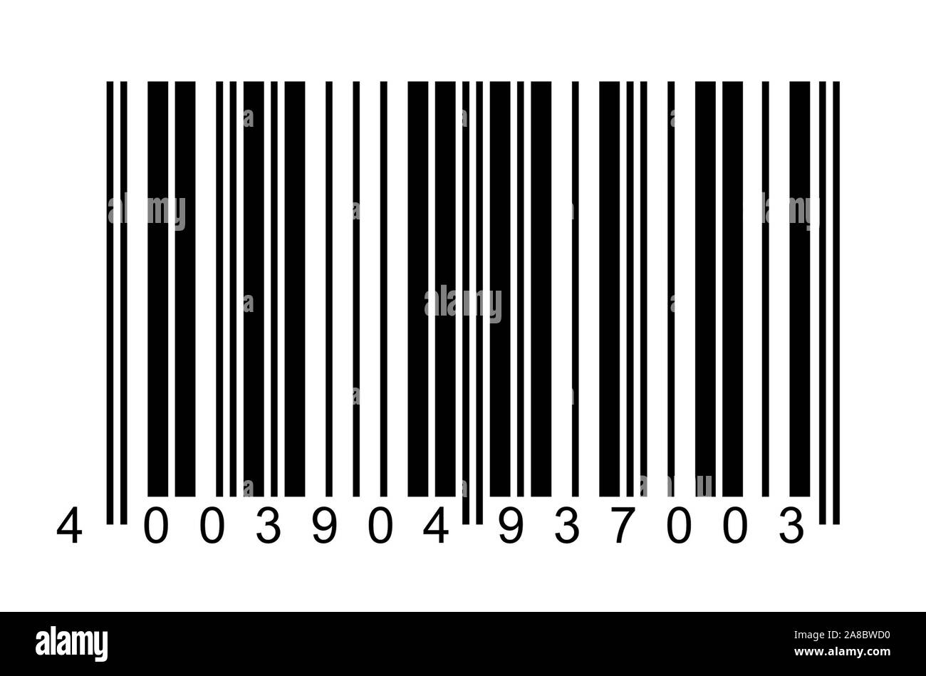 IAN; Europaeische Artikel Nummer, European Articel Number, Strichcode, Barcode, EU-Norm, Buchtitel Stock Photo