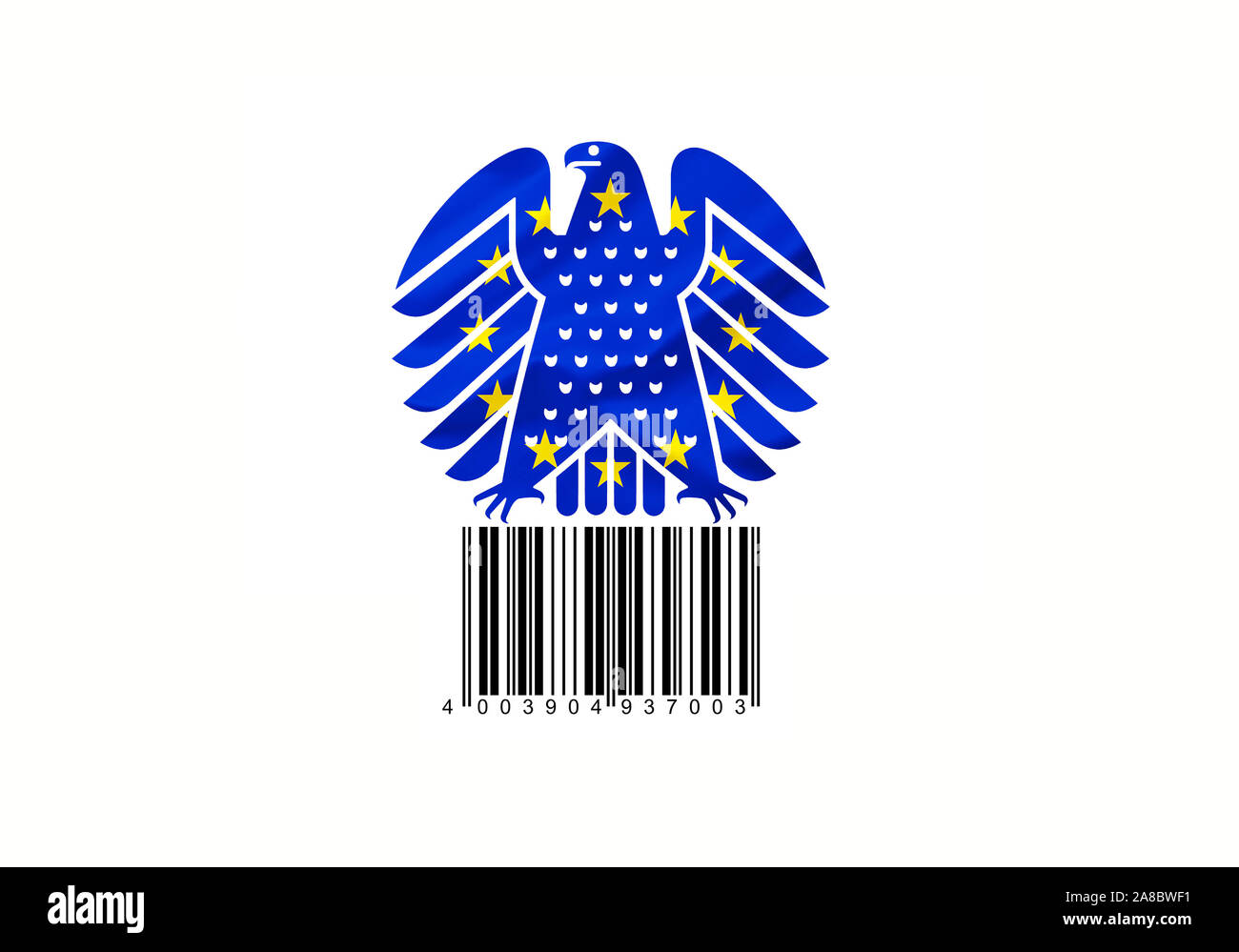 IAN; Europaeische Artikel Nummer, European Articel Number, Strichcode, Barcode, EU-Norm, Bundesadler; EU-Adler, Stock Photo