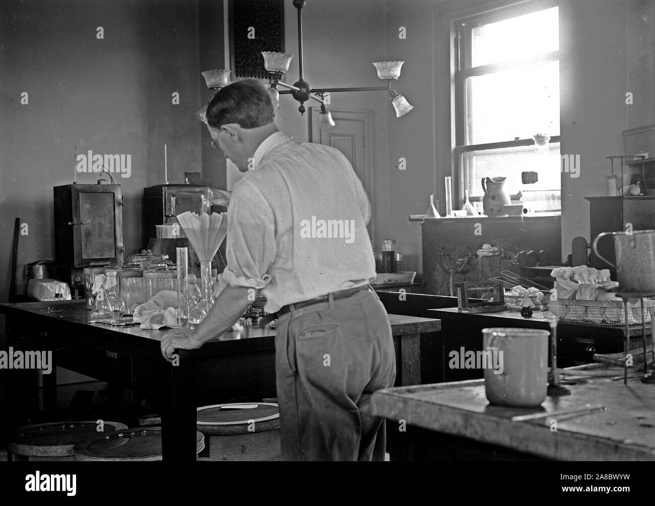 Hygiene Laboratory ca. 1913 Stock Photo Alamy