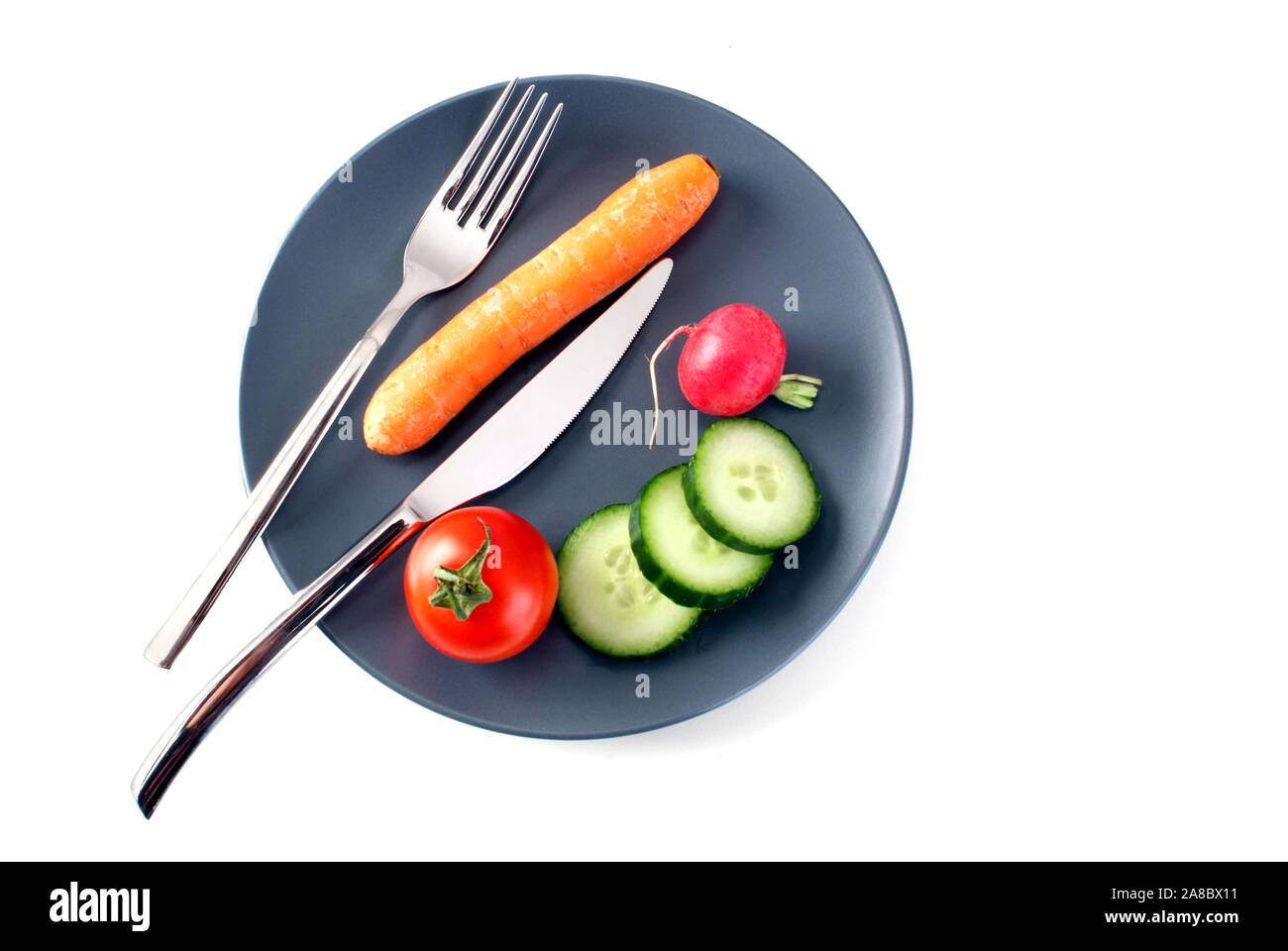 Gemüseteller, Rohkost, Abnehmen, Veganer, Stock Photo