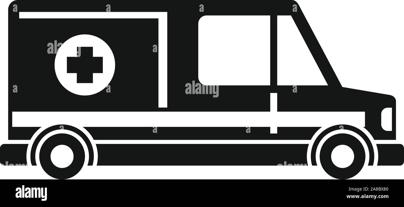 Urgent ambulance icon. Simple illustration of urgent ambulance vector icon for web design isolated on white background Stock Vector