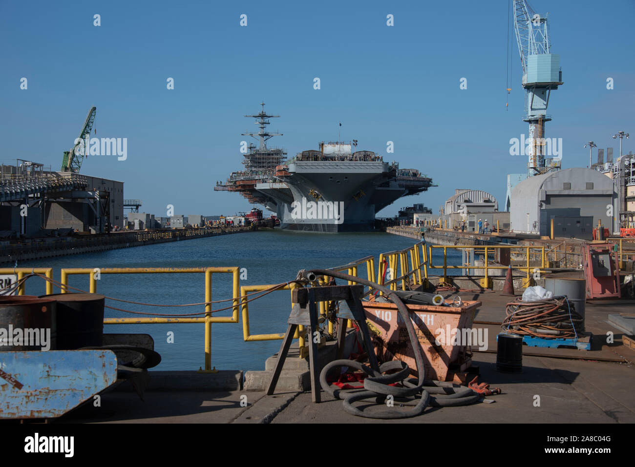 Refueling Nuclear Aircraft Carrier