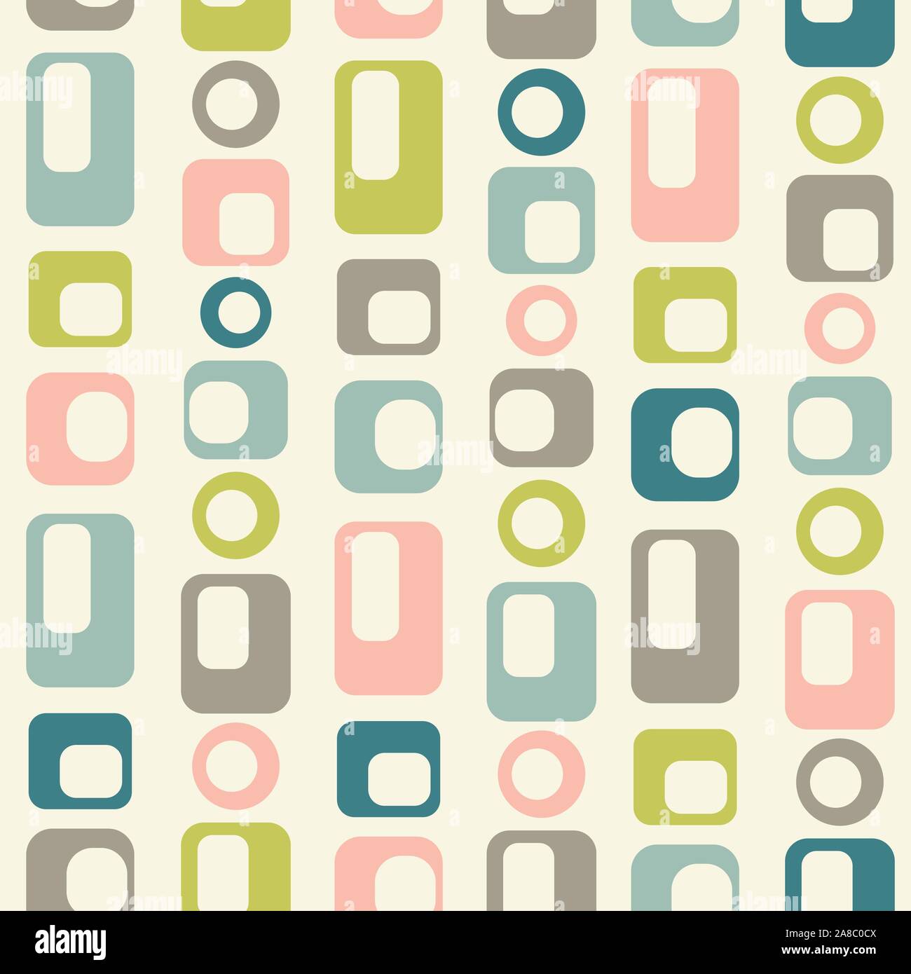 mid century style seamless pattern Stock Vector Image & Art - Alamy