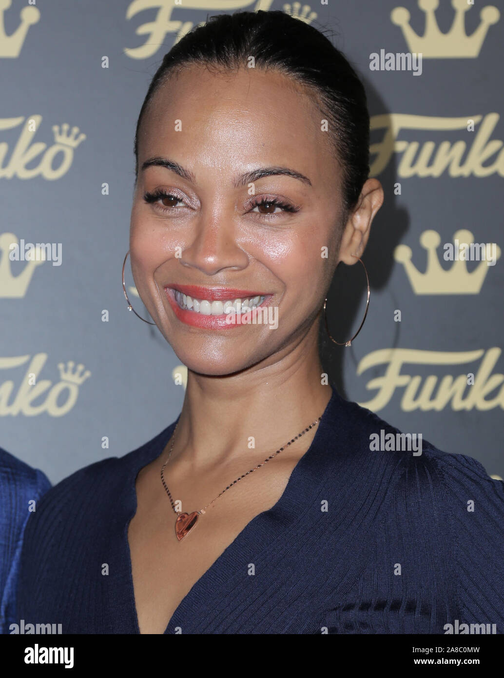 07 November 2019 - Los Angeles, California - Zoe Saldana. Funko