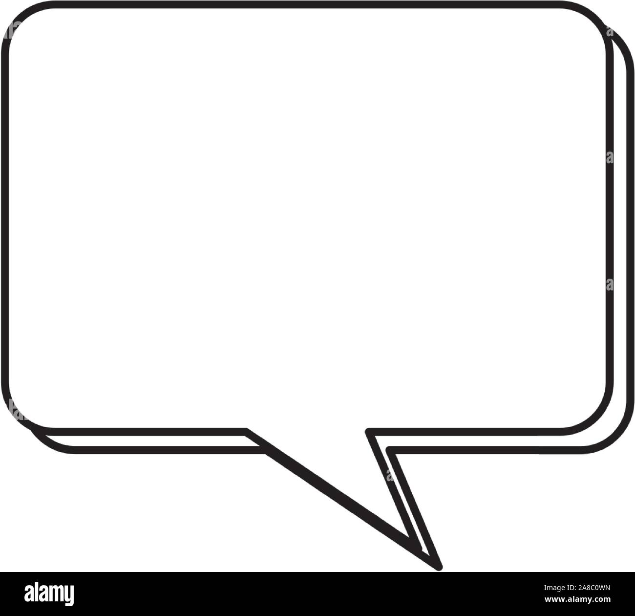 speech bubble line style icon Stock Vector Image & Art - Alamy