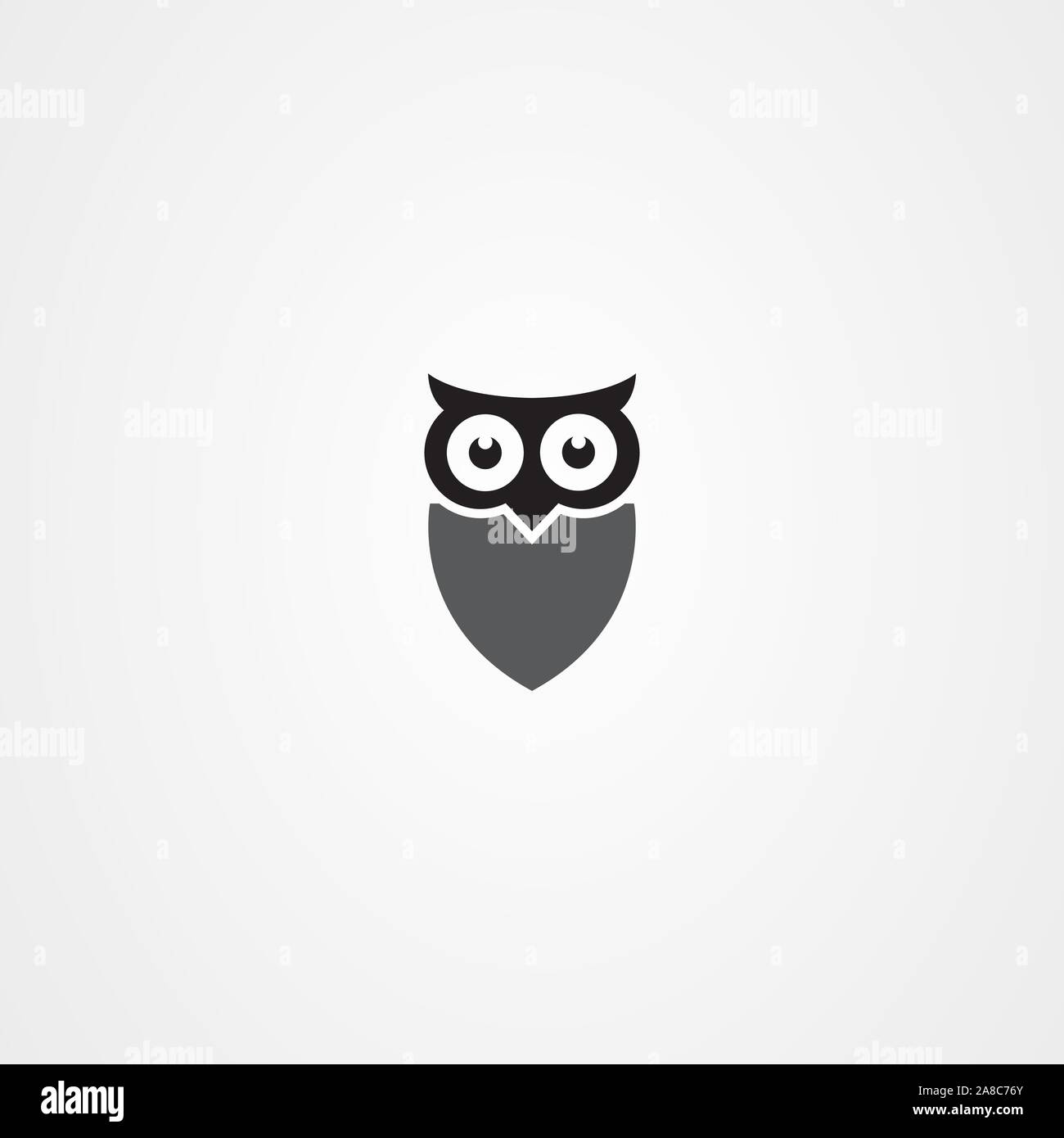 Owl with negative space Stock Vector Images - Alamy