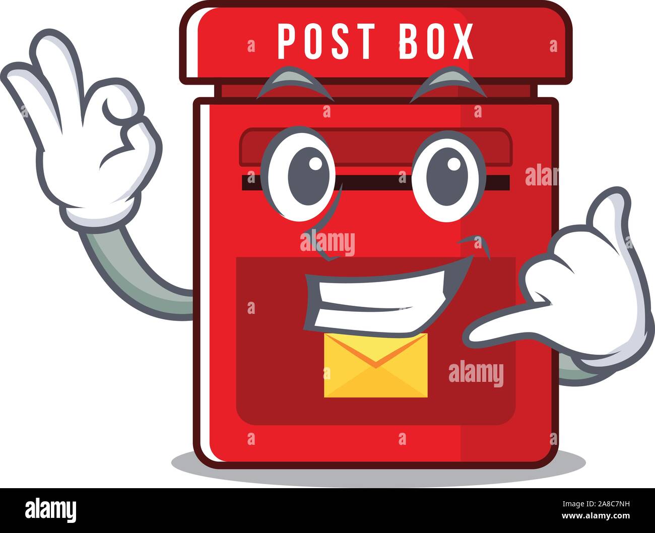 mailbox with a the mascot cartoon call me Stock Vector Image & Art - Alamy mailbox with a the mascot cartoon call me Stock Vector Image & Art - Alamy