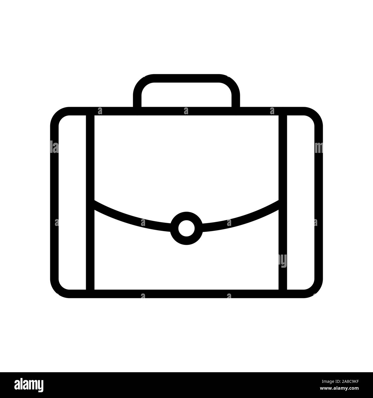A briefcase icon Black and White Stock Photos & Images - Alamy