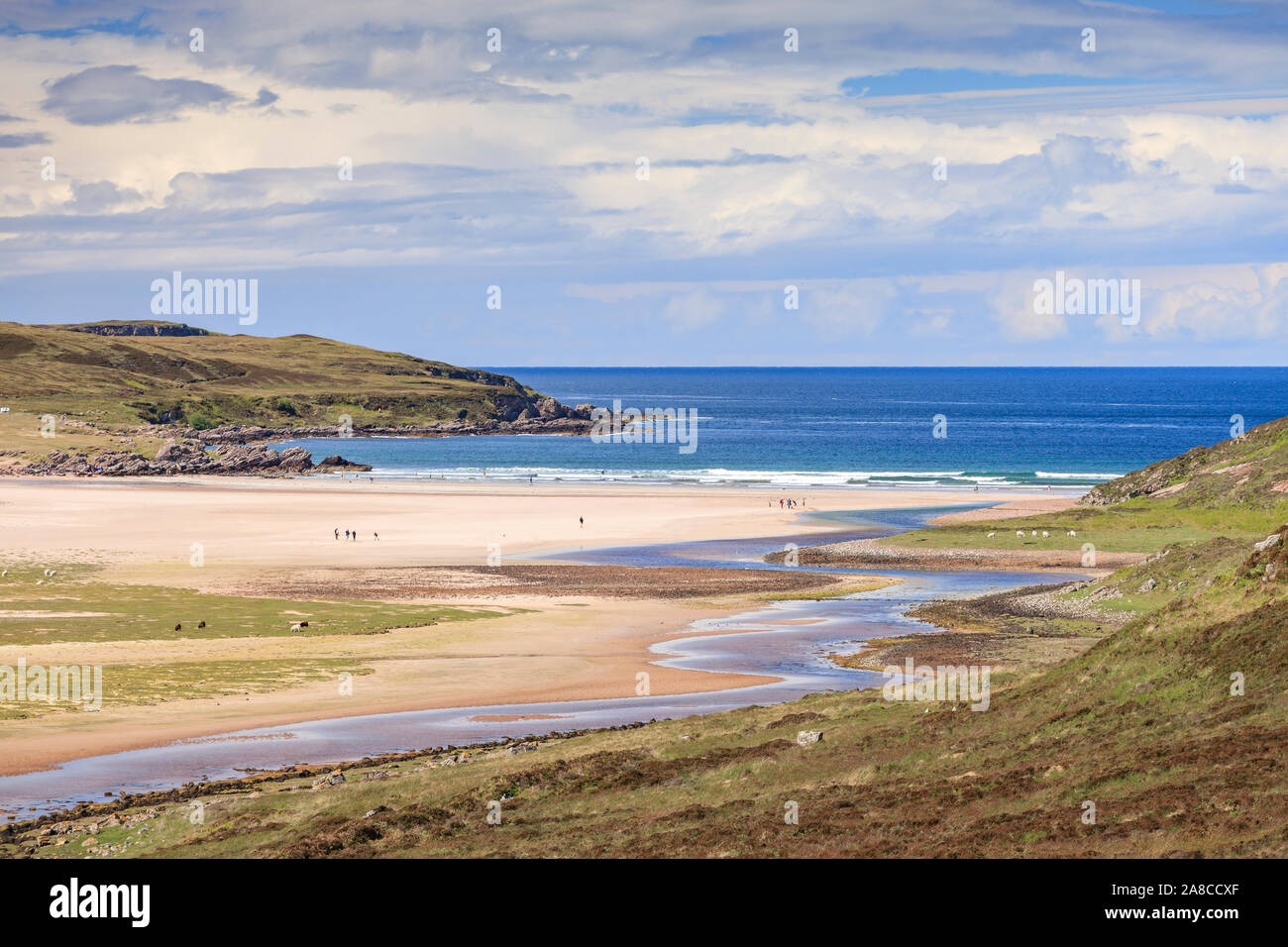 Achnahaird Beach on the Coigach Peninsula Ross-shire Highlands Scotland Stock Photo