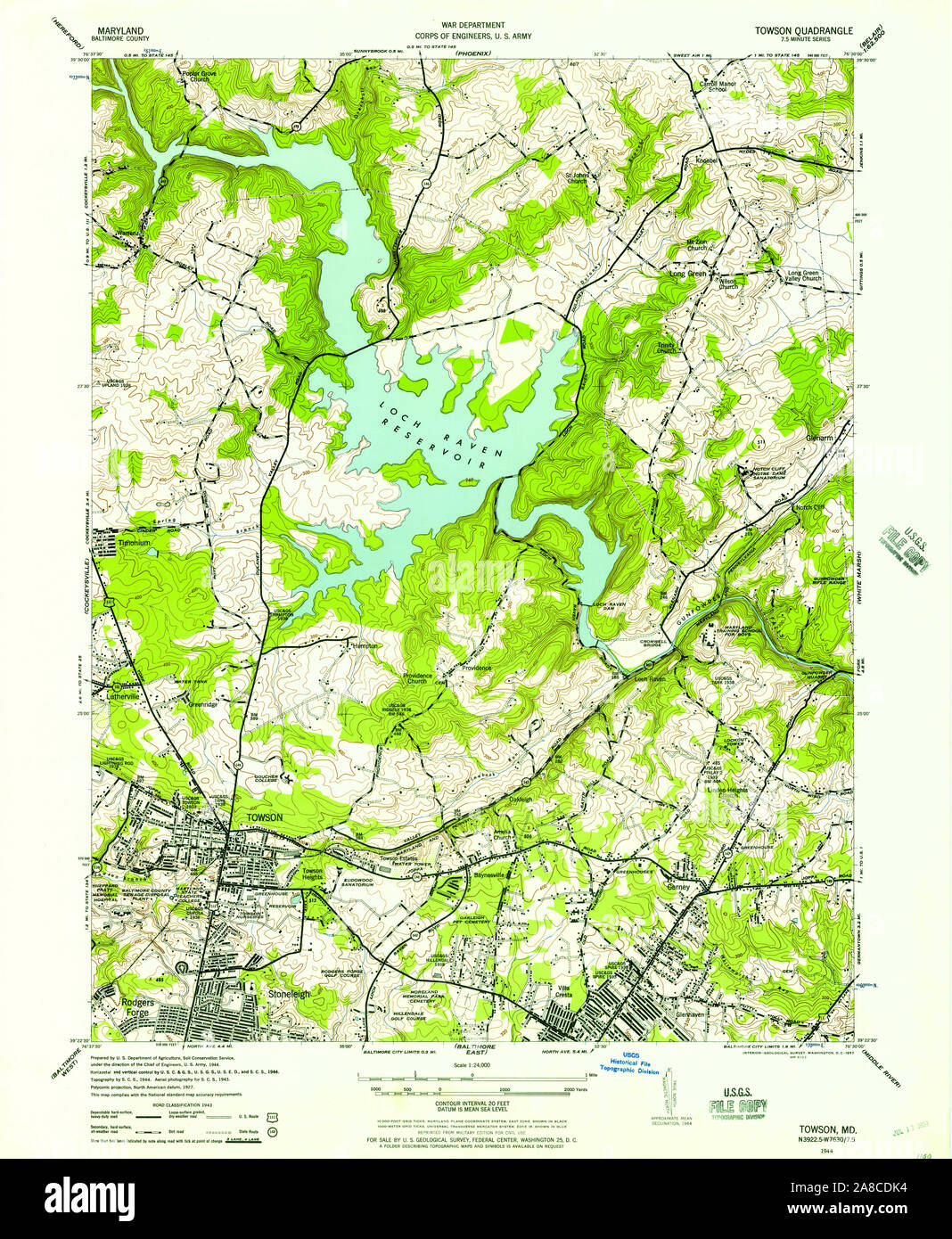 Map of towson hires stock photography and images Alamy