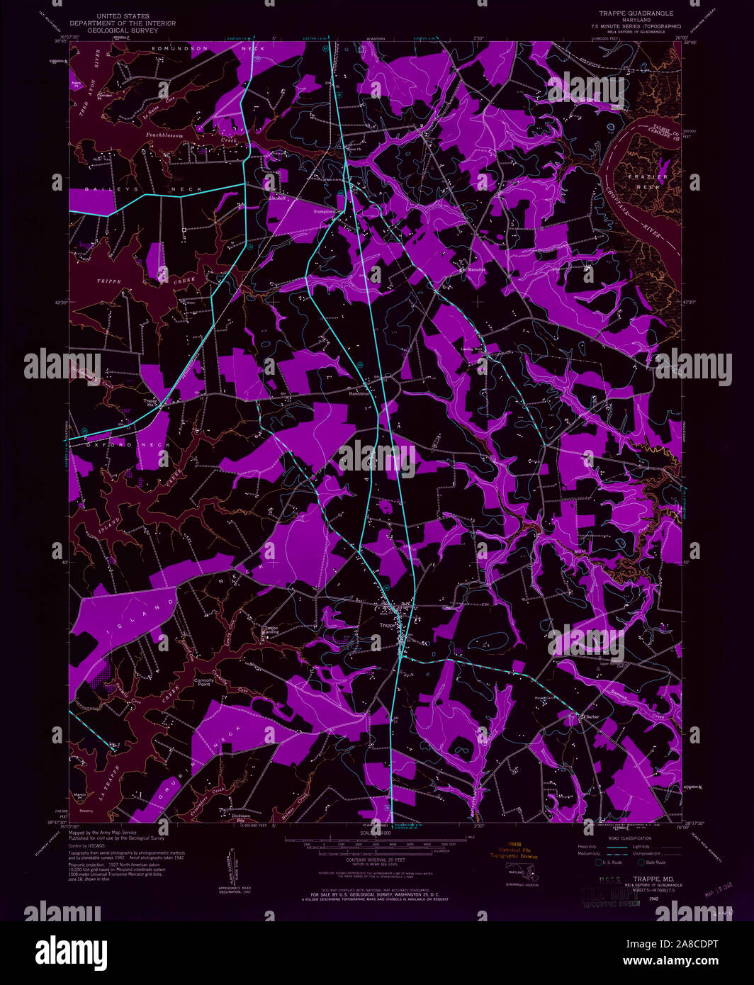 Map of trappe hires stock photography and images Alamy