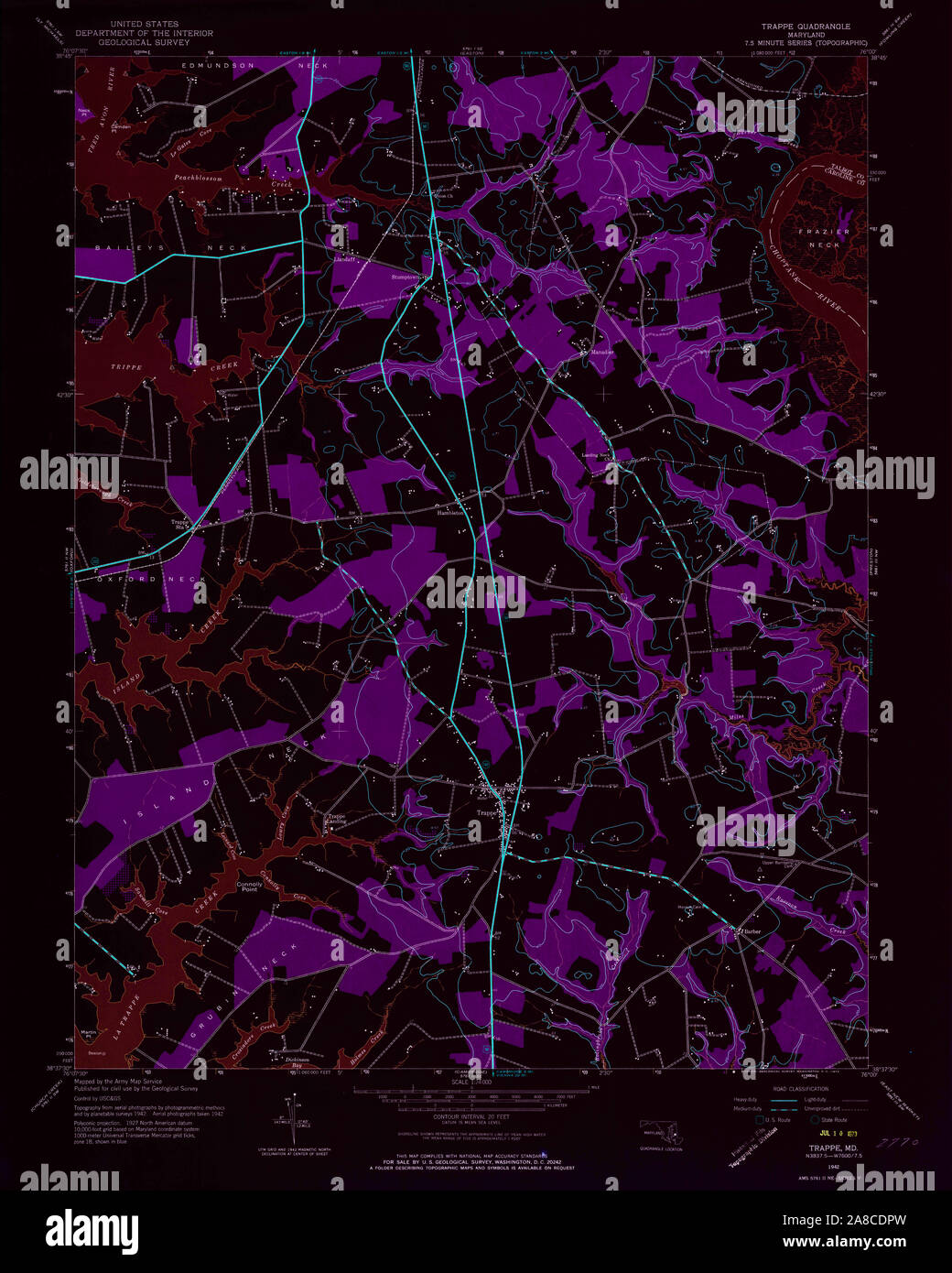 Map of trappe hires stock photography and images Alamy