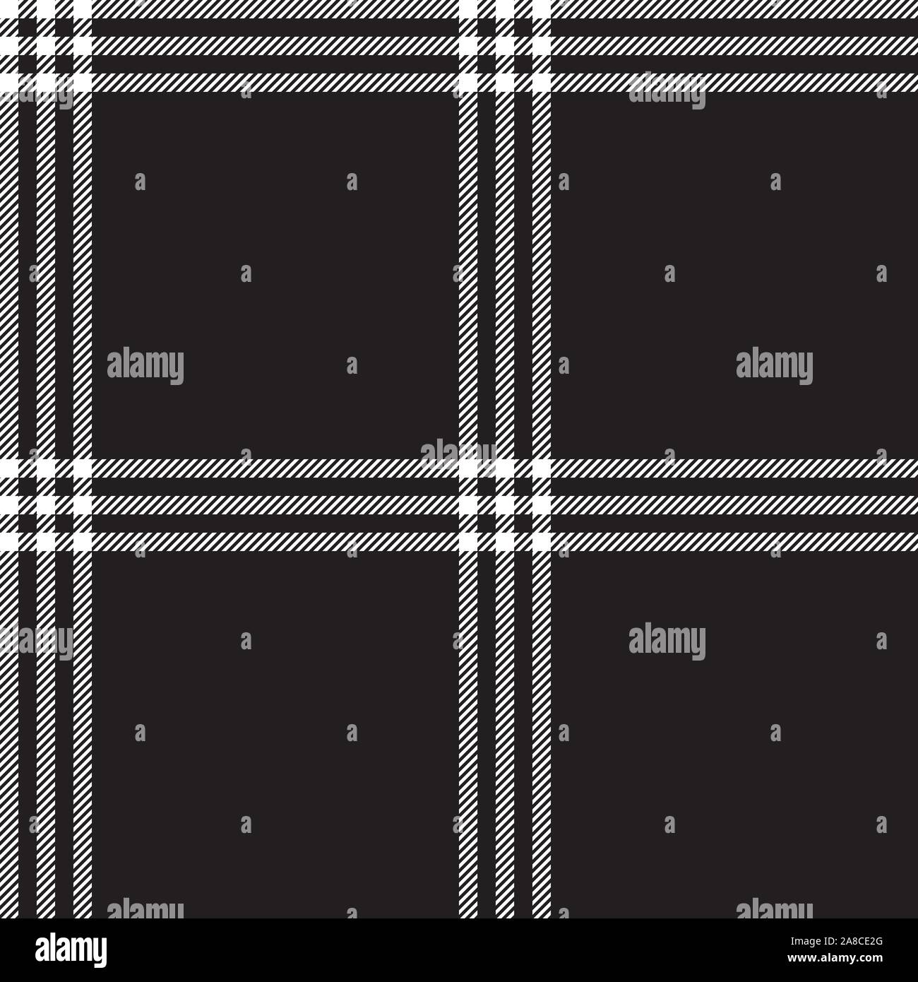 Black white fabric diagonal texture seamless pattern. Vector ...