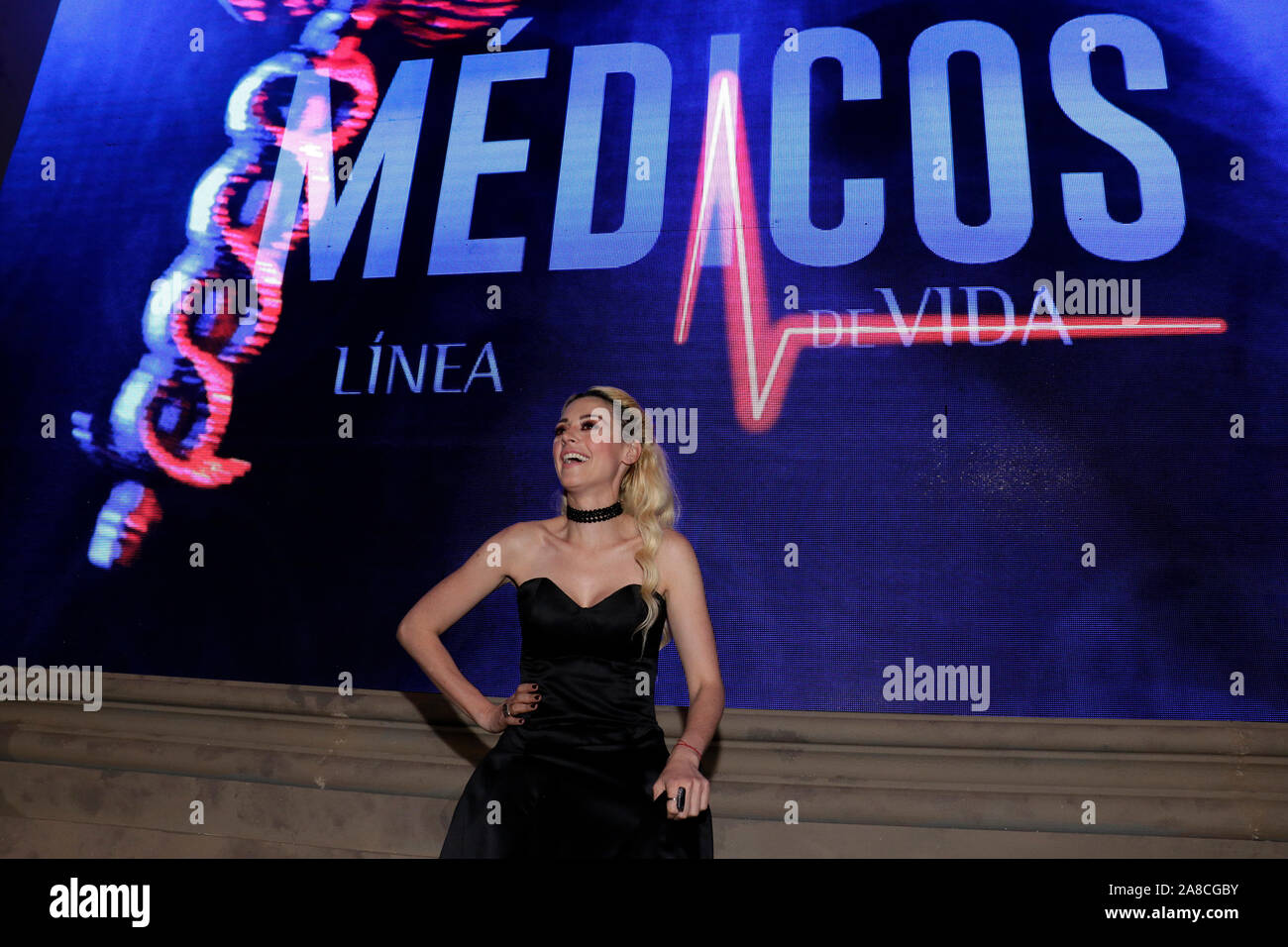 Presentación de la telenovela “Médicos Línea de Vida”, producción de José Alberto ‘El Güero’ Castro que se estrena en la televisión mexicana. Stock Photo