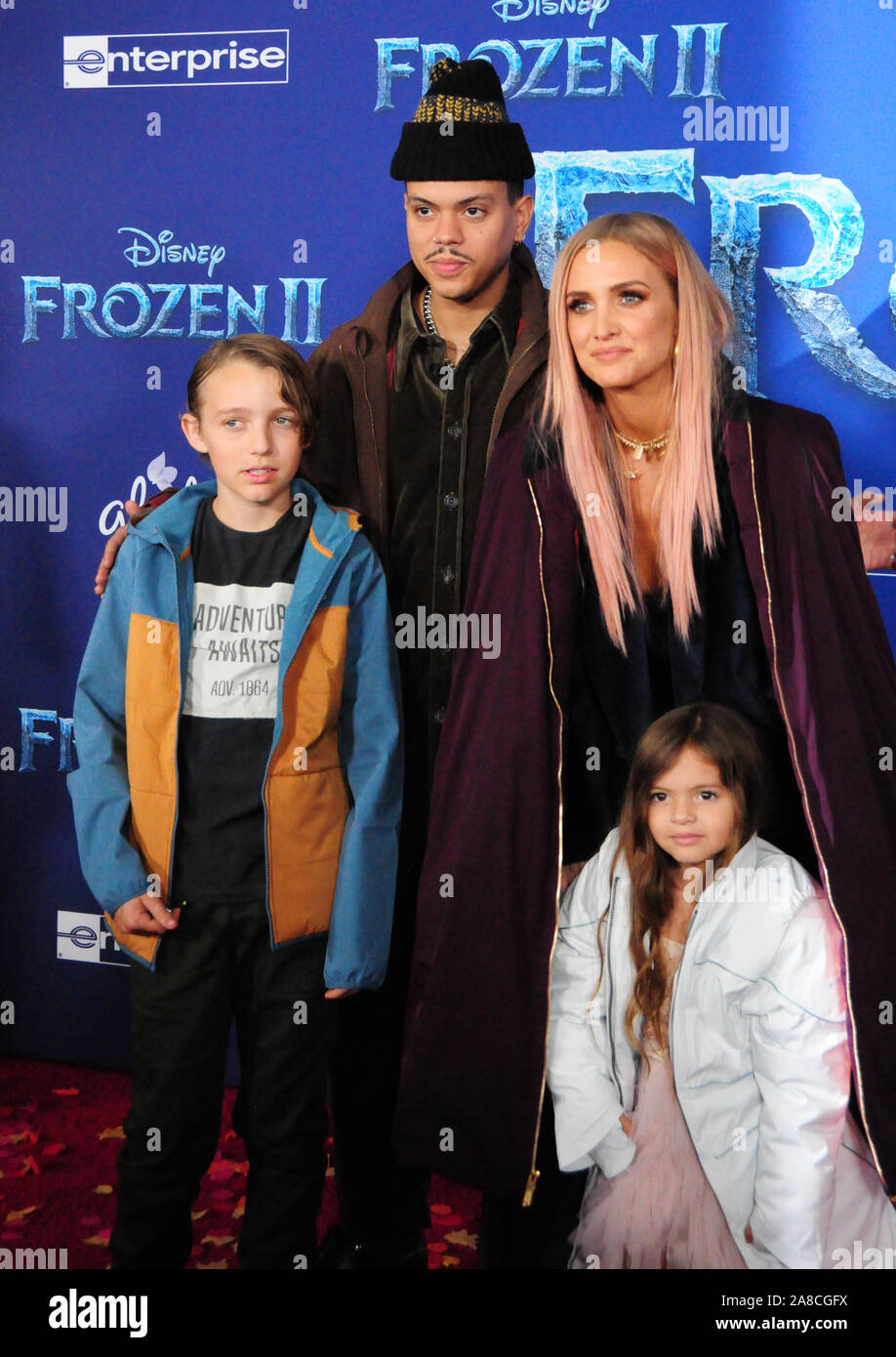 Hollywood, California, USA 7th November 2019 Bronx Wentz, Evan Ross