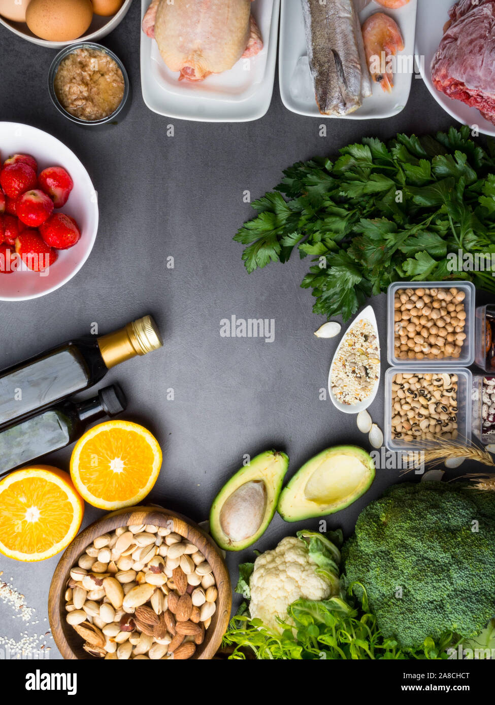 Composition with food contains coenzyme Q10, antioxidant, produce