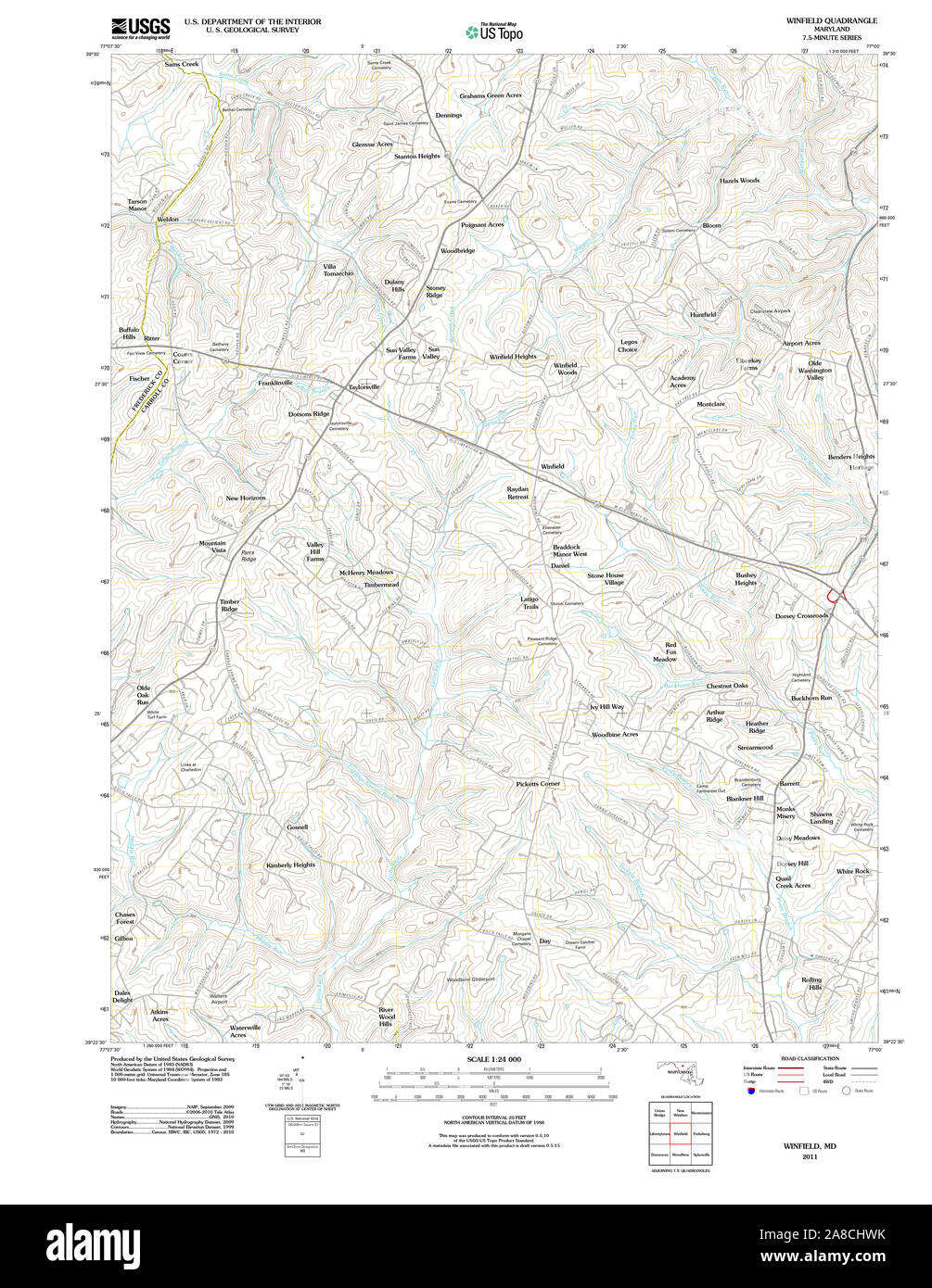 Winfield map hires stock photography and images Alamy
