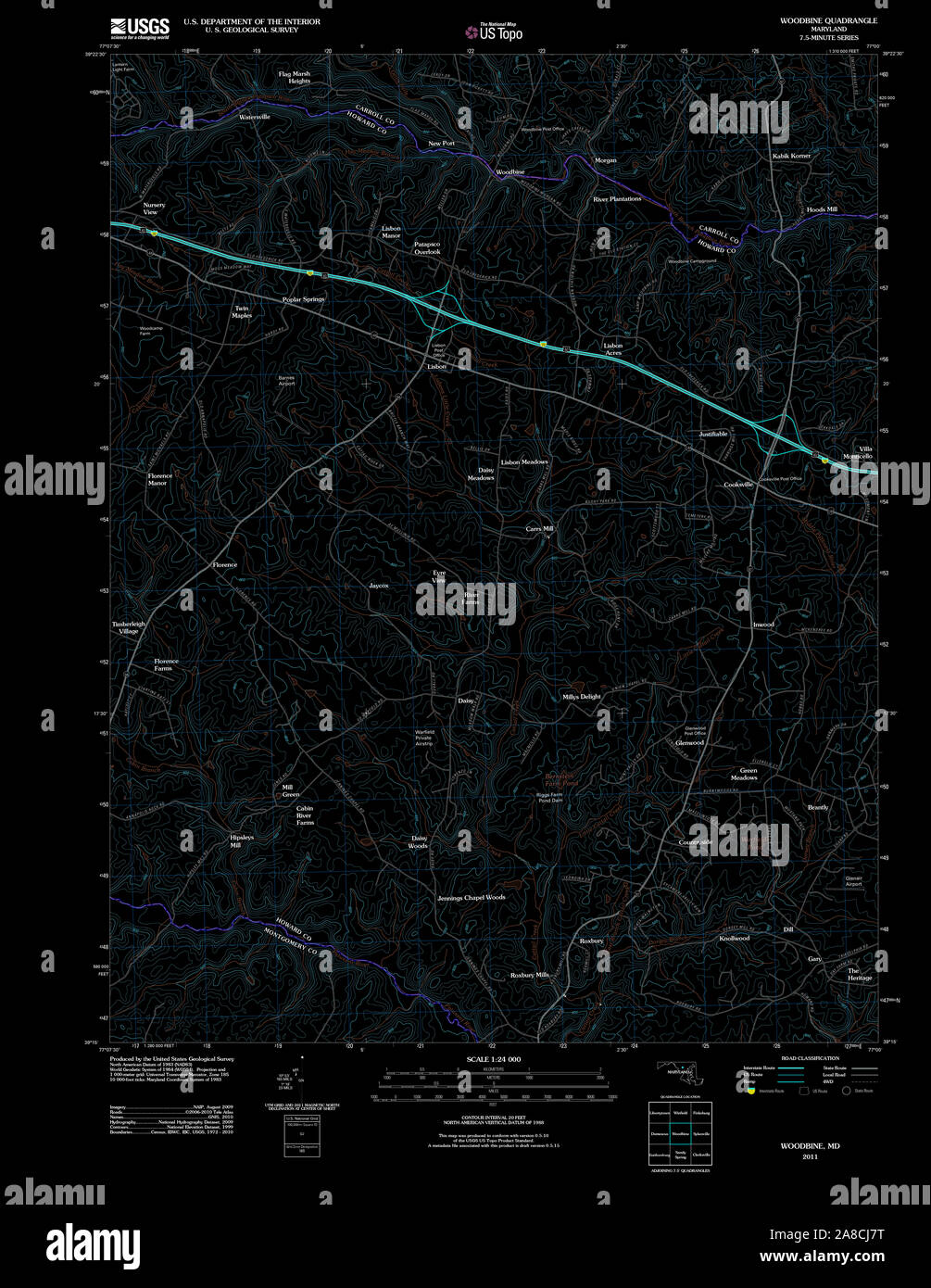 Map of woodbine hires stock photography and images Alamy
