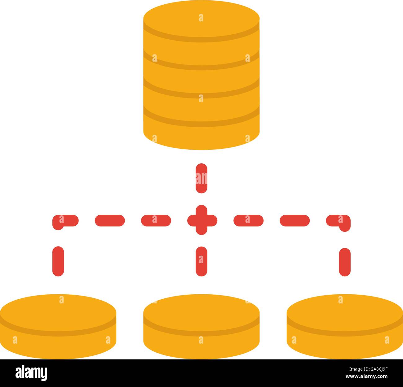 Cluster diagram symbol hi-res stock photography and images - Alamy