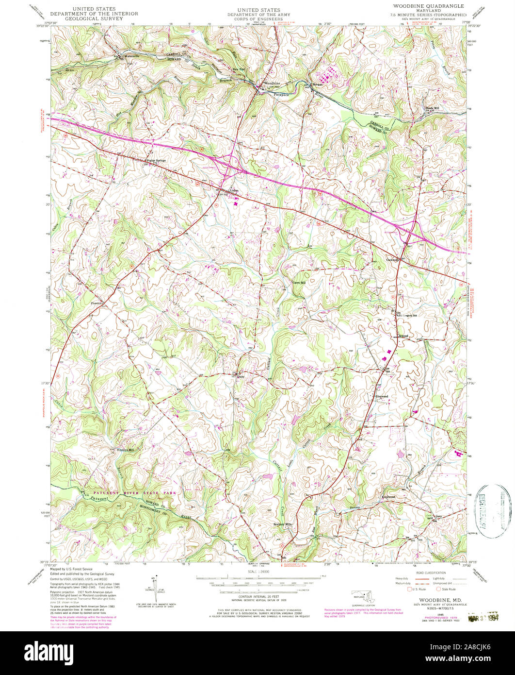 Map of woodbine hires stock photography and images Alamy