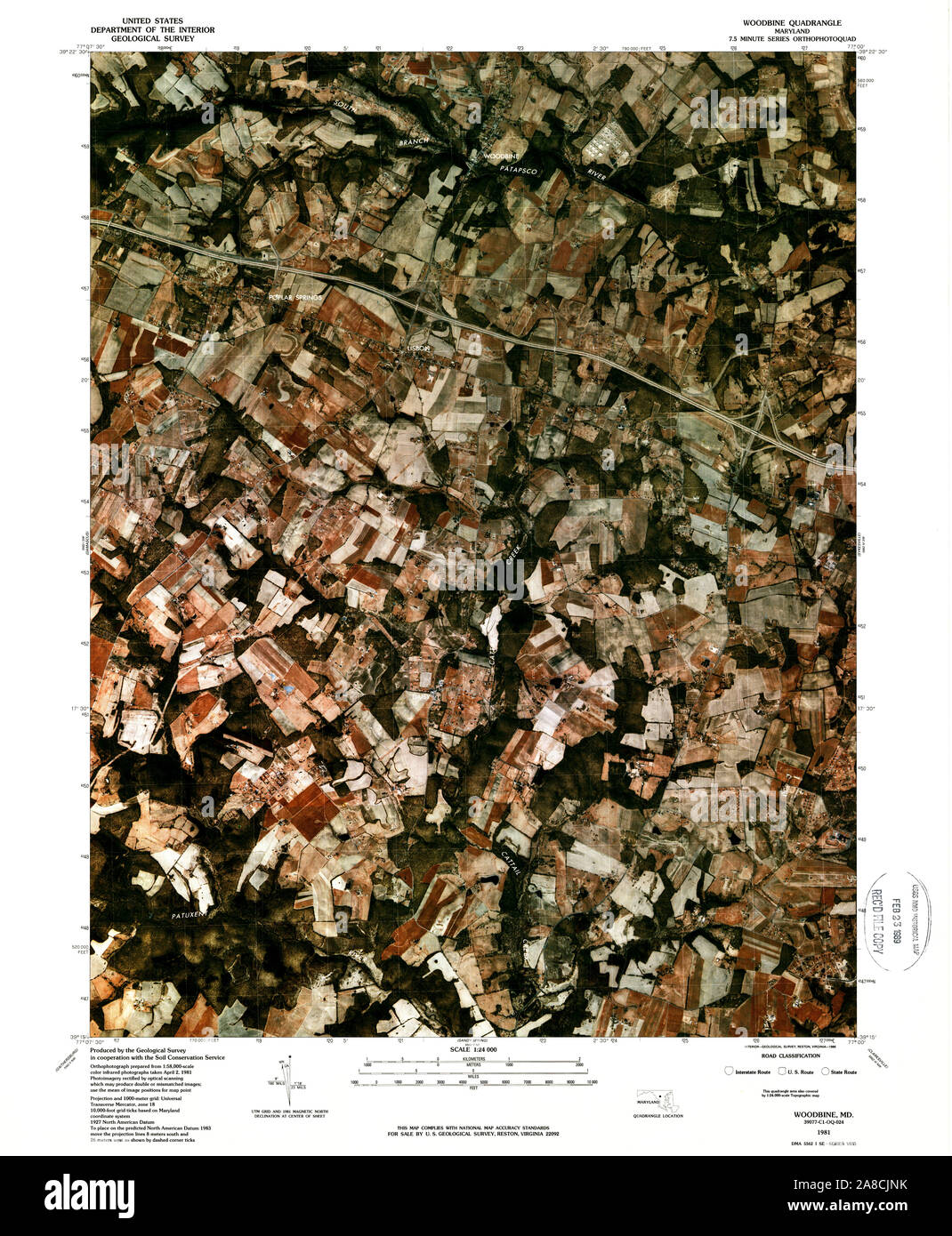 Map of woodbine hires stock photography and images Alamy