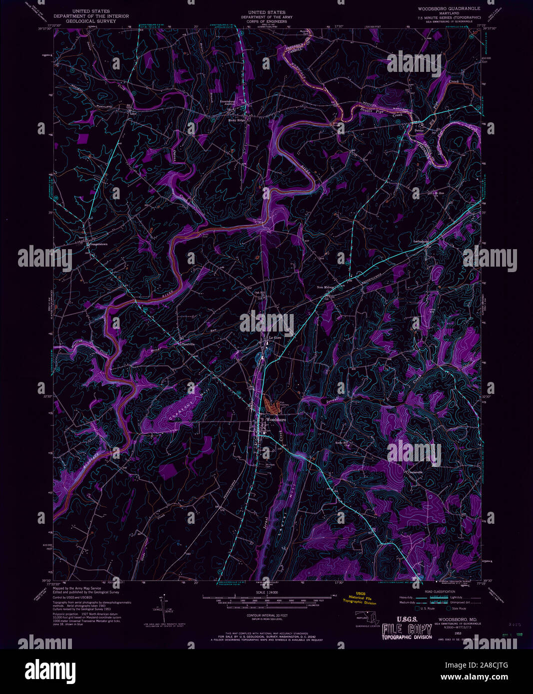 Map of woodsboro hires stock photography and images Alamy