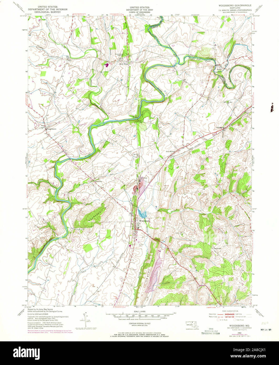 Woodsboro map hires stock photography and images Alamy