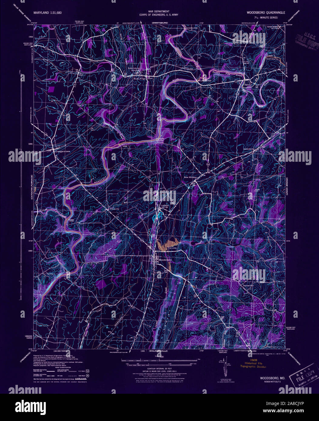 Woodsboro map hires stock photography and images Alamy