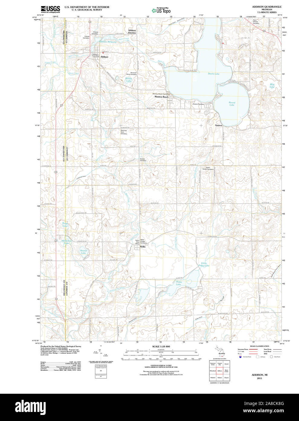 Map of addison hires stock photography and images Alamy