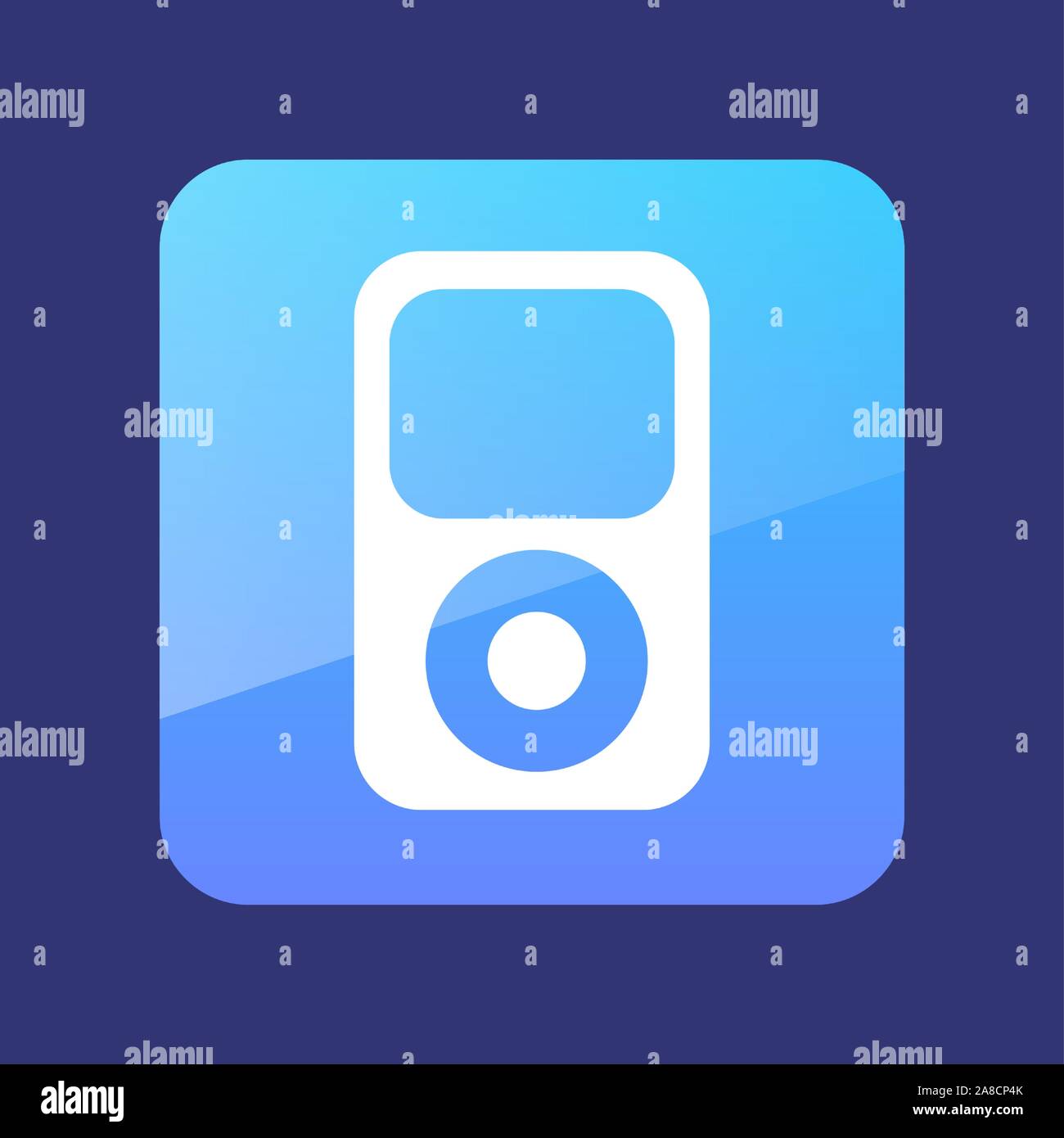 Portable media player icon vector illustration, eps 10 Stock Vector