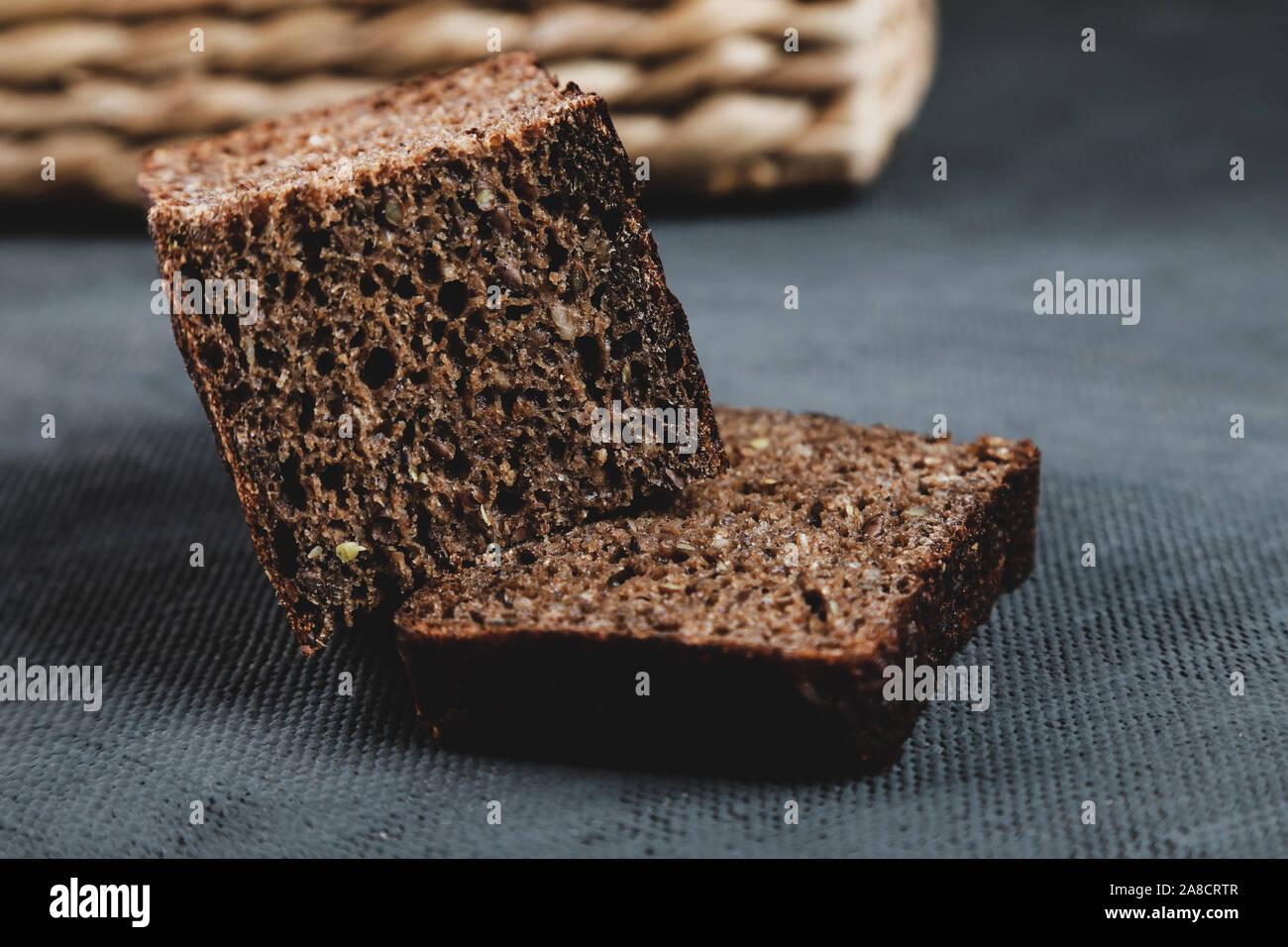 appetizing freshly baked sliced bread Stock Photo