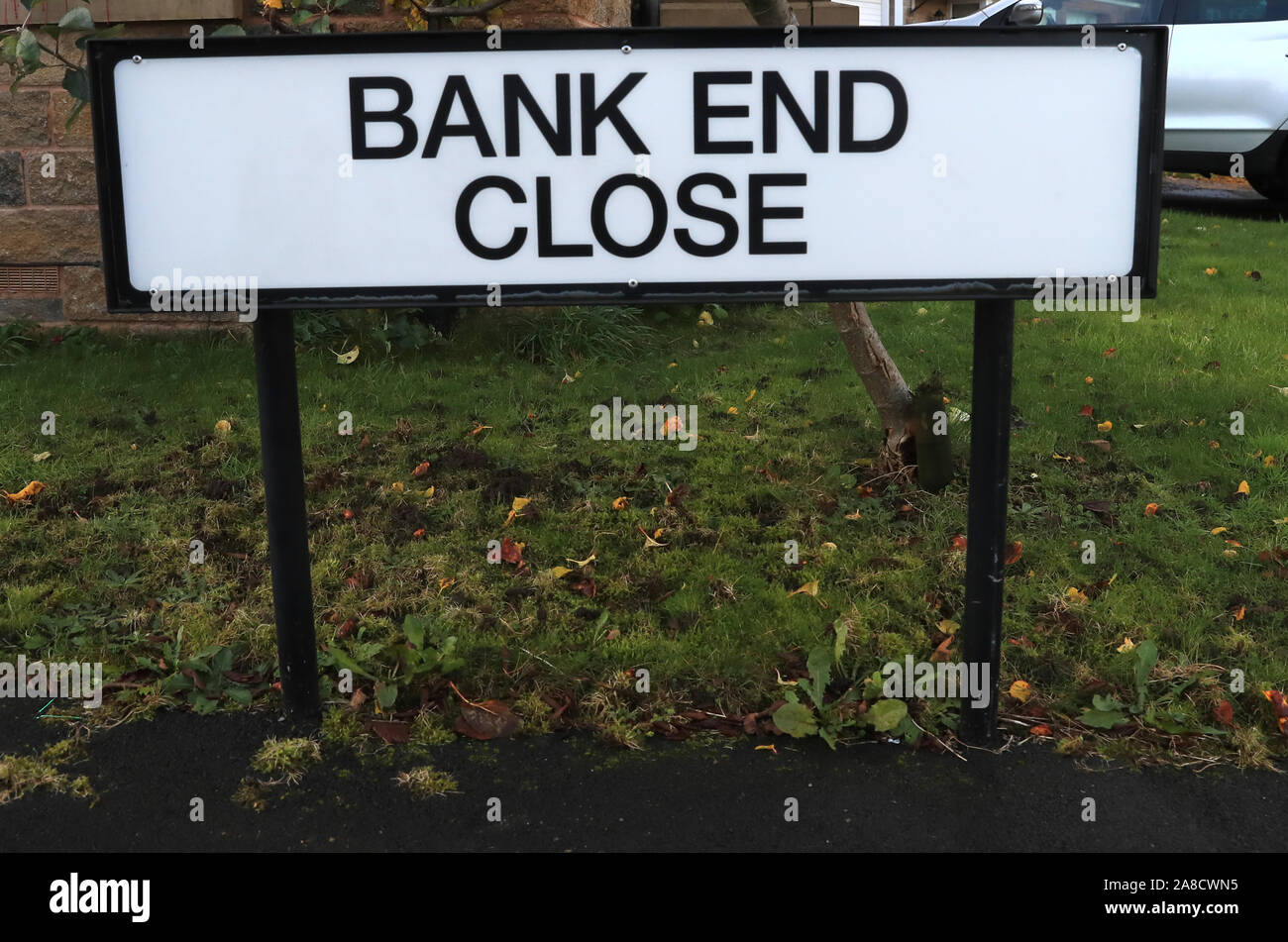 Bank End Close, Mansfield, after a mudslide forced the evacuation of residents. PA Photo. Picture date: Friday November 8, 2019. Parts of England endured a month's worth of rain in 24 hours, with scores of people rescued or forced to evacuate their homes, others stranded overnight in a shopping centre, and travel plans thrown into chaos. See PA story WEATHER Rain. Photo credit should read: Simon Cooper/PA Wire Stock Photo