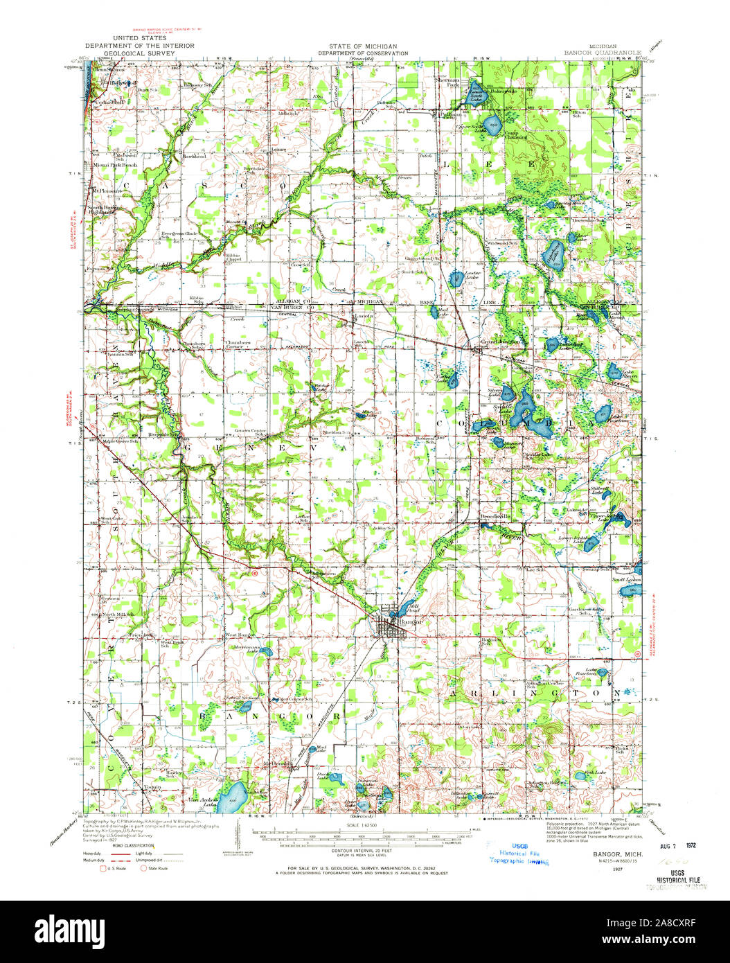 Map of bangor michigan hires stock photography and images Alamy